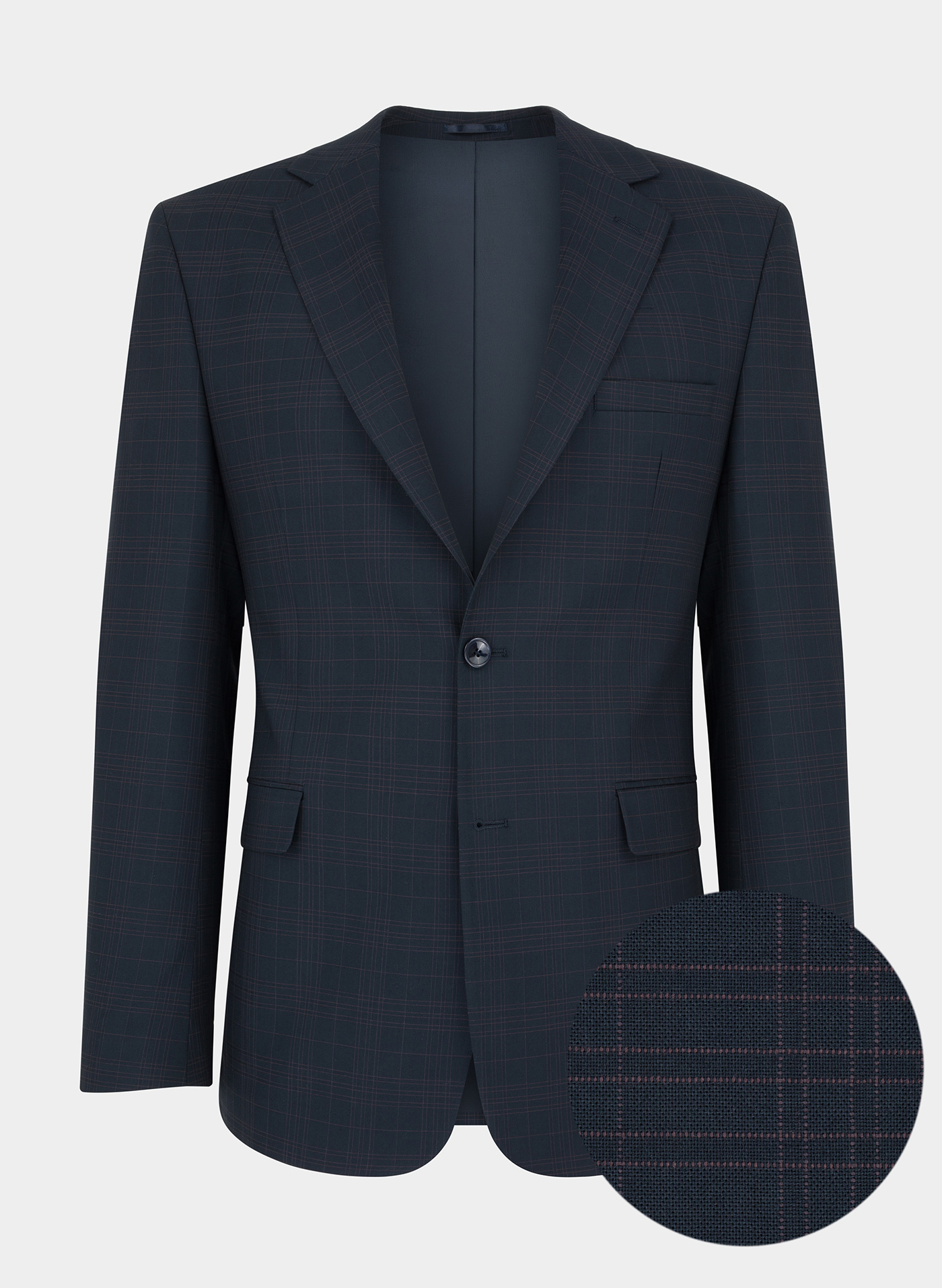 Granatowa marynarka garniturowa P22WF-3G-041-G-S