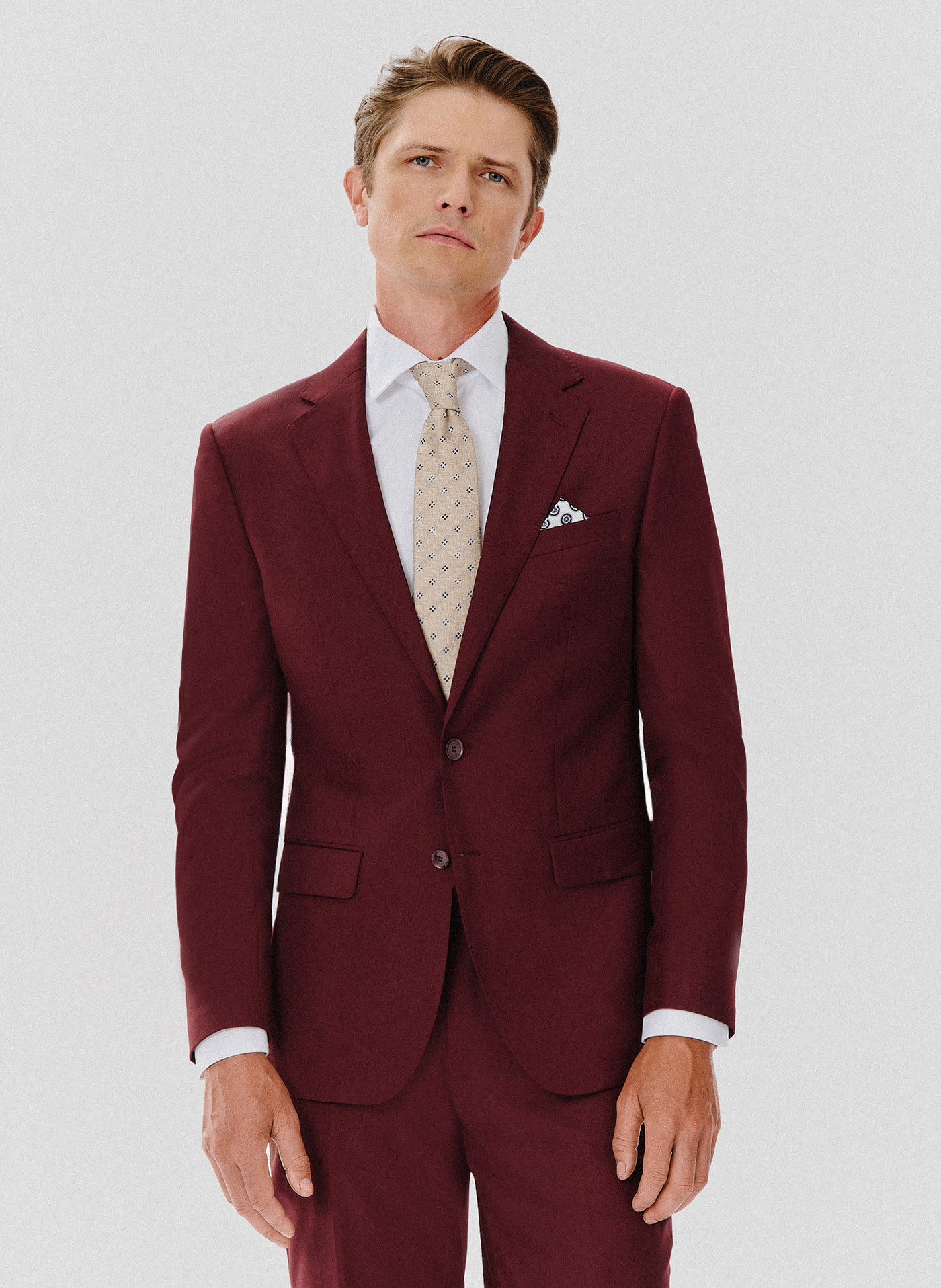 PAKO LORENTE – Marynarka garniturowa w kolorze burgundowym