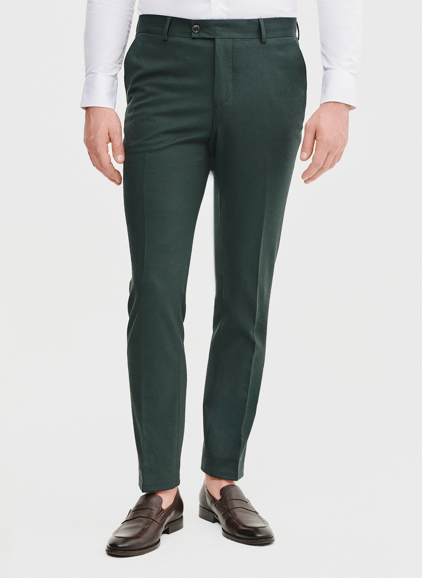 PAKO LORENTE - Zielone spodnie ganiturowe