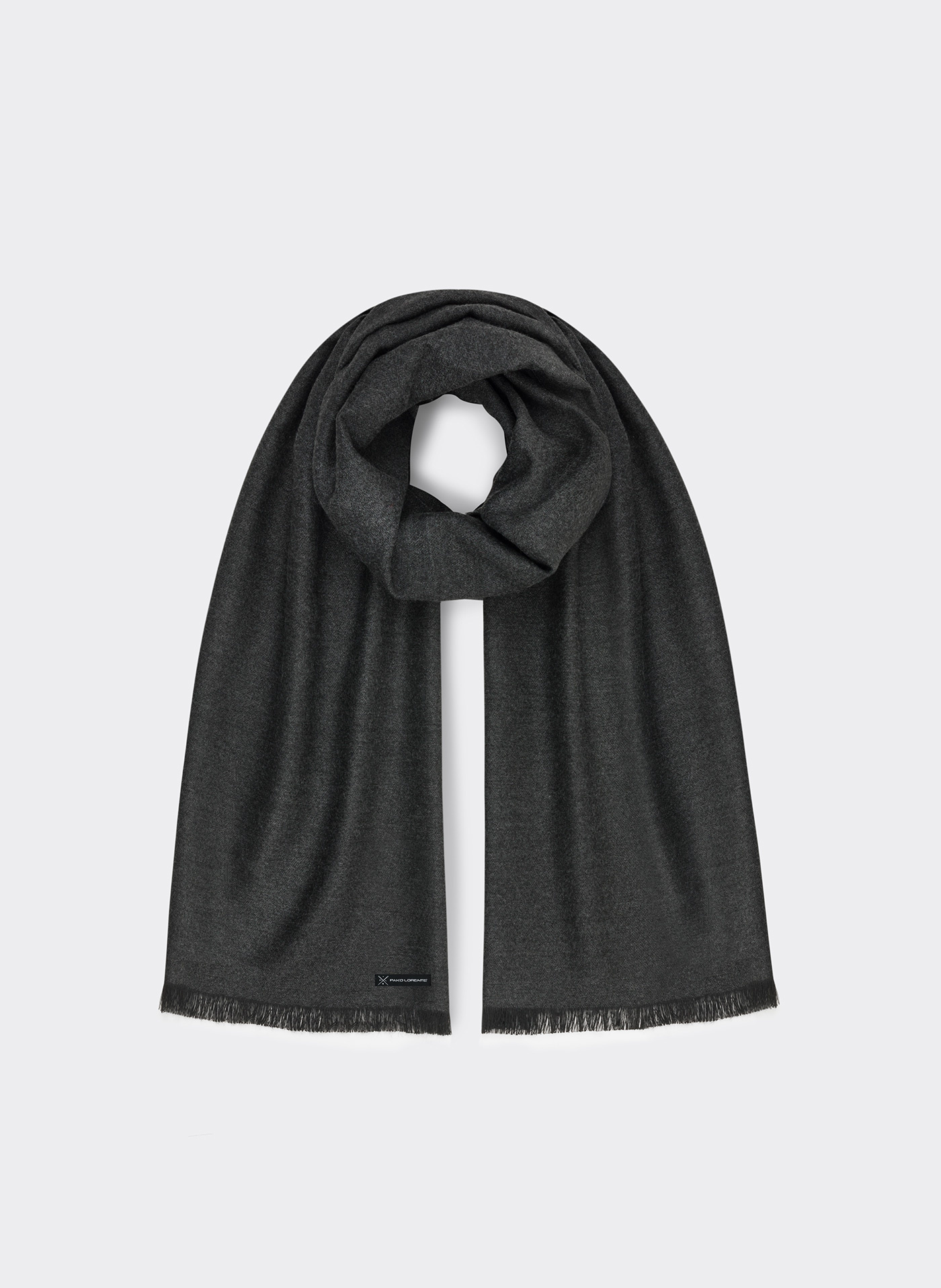 PAKO LOTRENTE – Ciemnoszary szalik z wiskozą