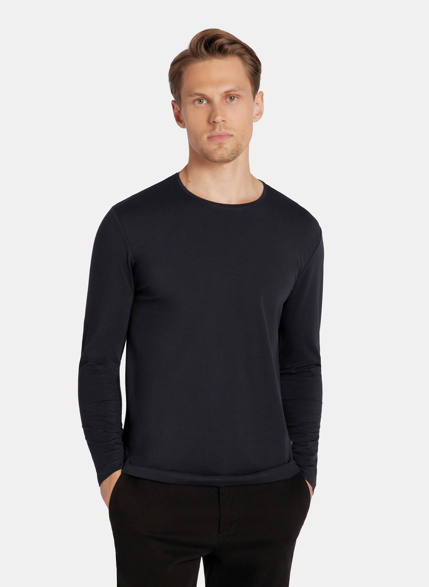 PAKO LORENTE – Longsleeve męski w kolorze granatowym