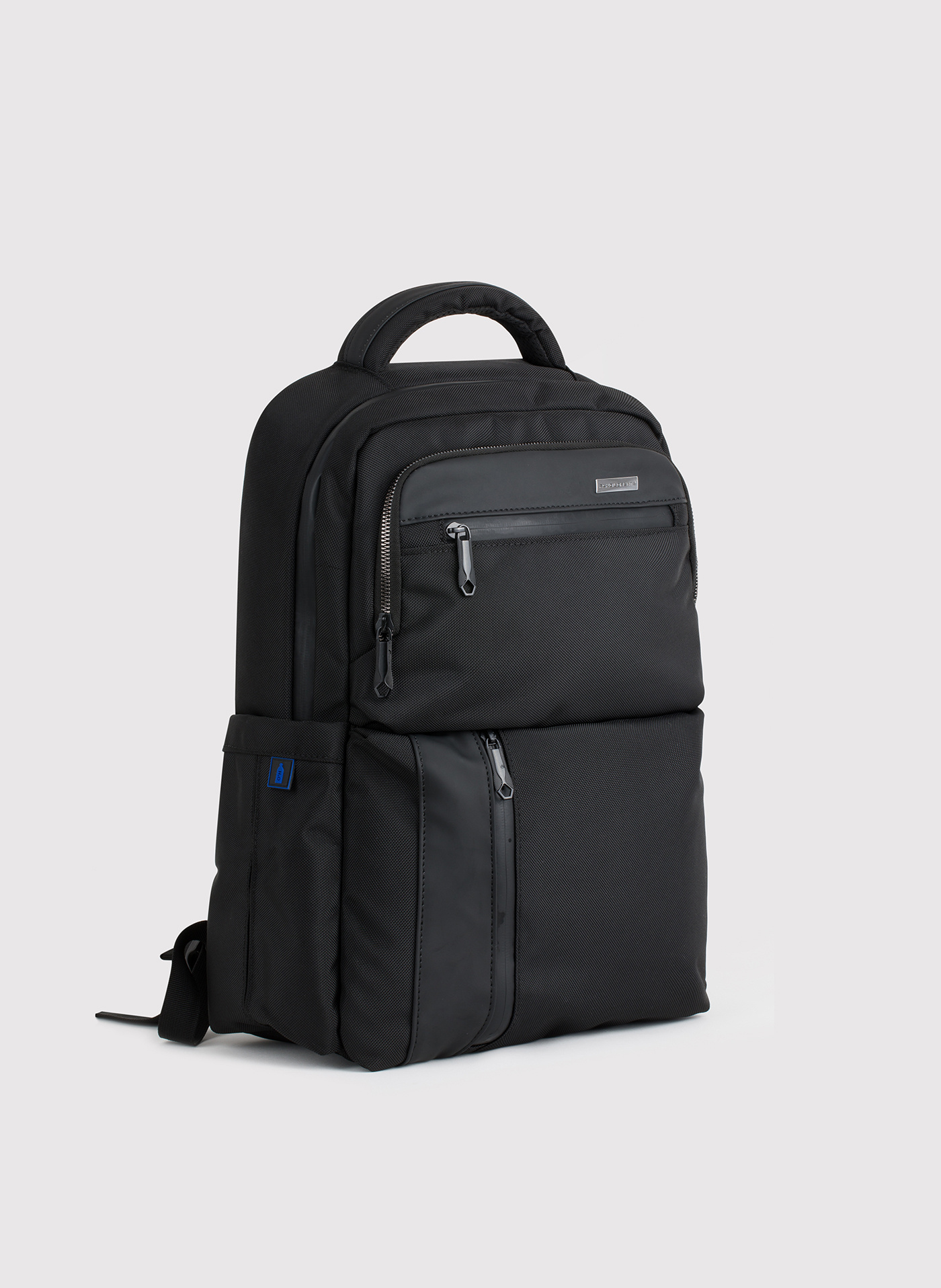 PAKO LORENTE – Czarny plecak męski z kieszenią na laptop