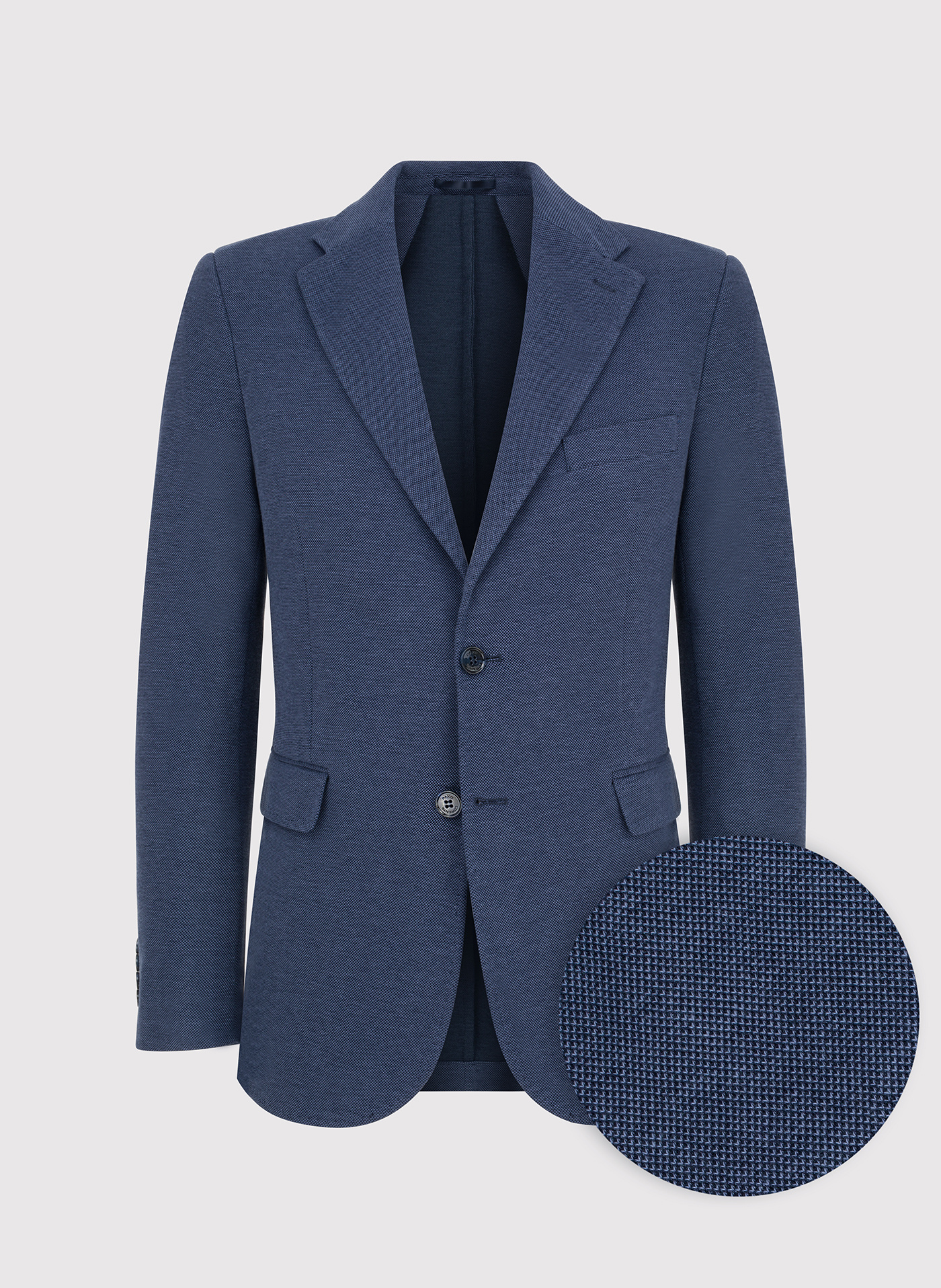 PAKO LORENTE – Granatowa marynarka z dzianiny