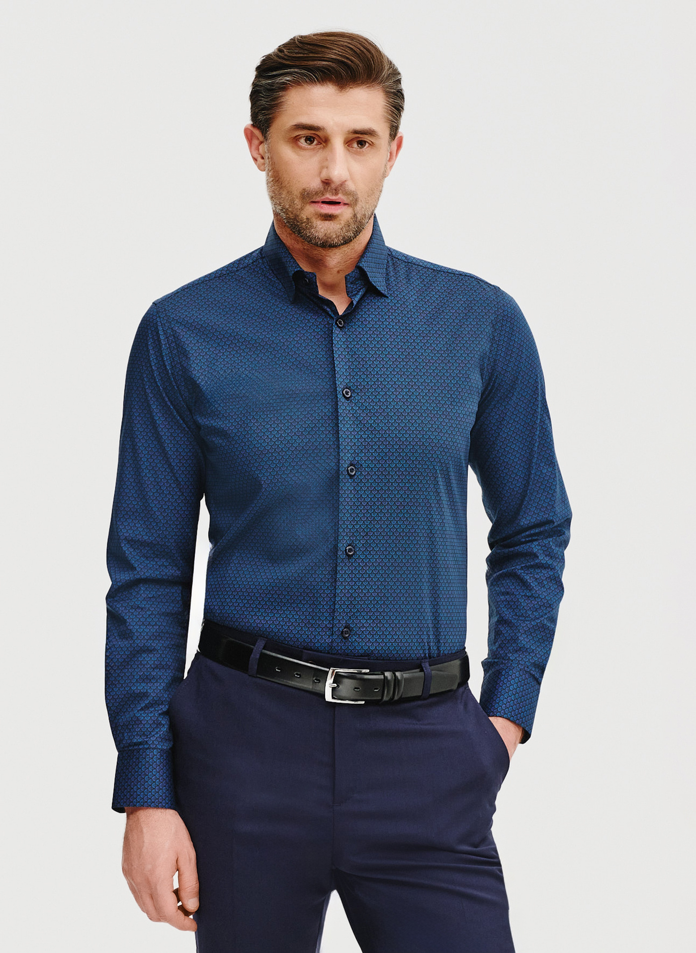 PAKO LORENTE – Koszula męska mikrowzór