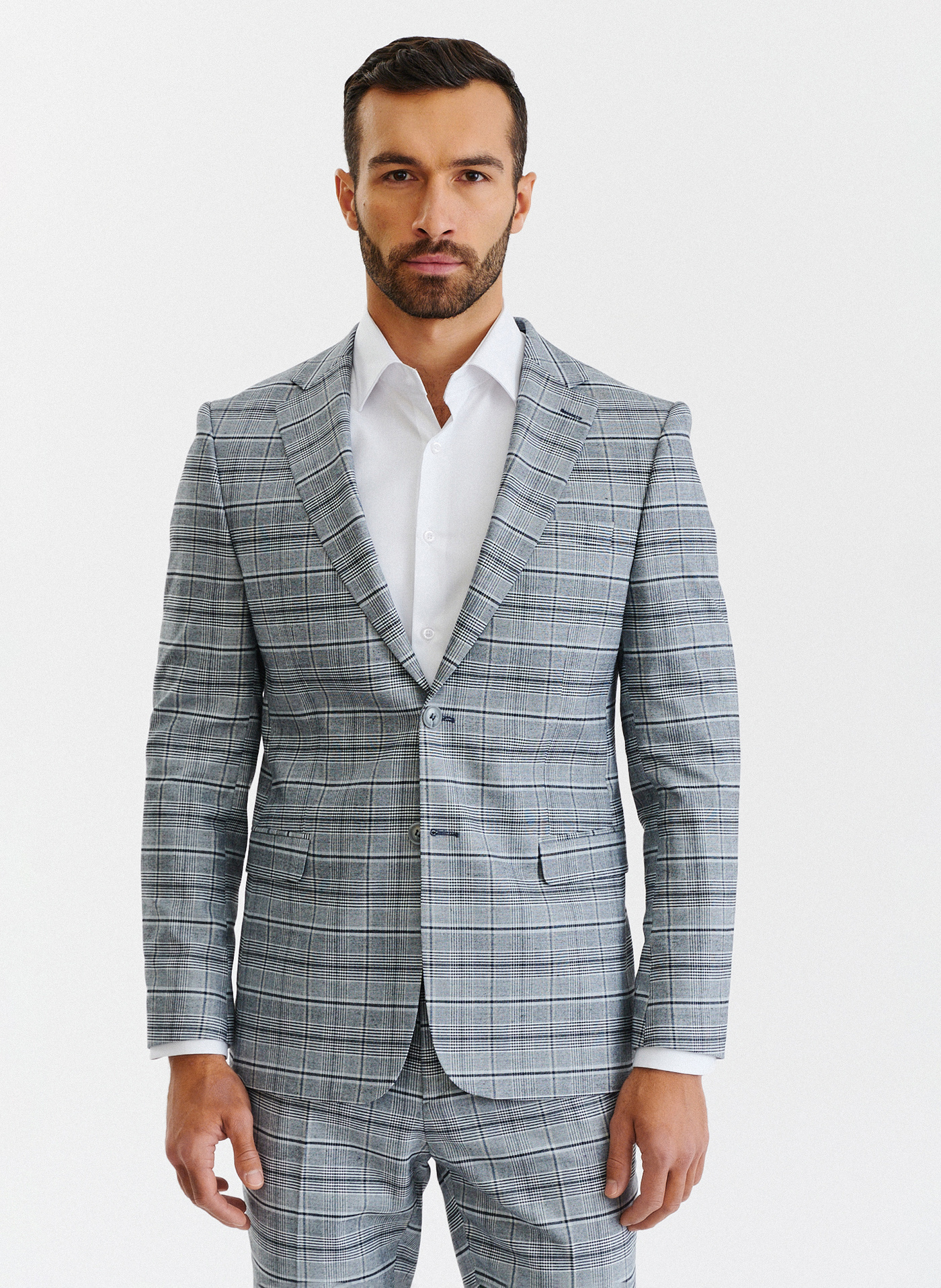 PAKO LORENTE – Kraciasta męska marynarka garniturowa