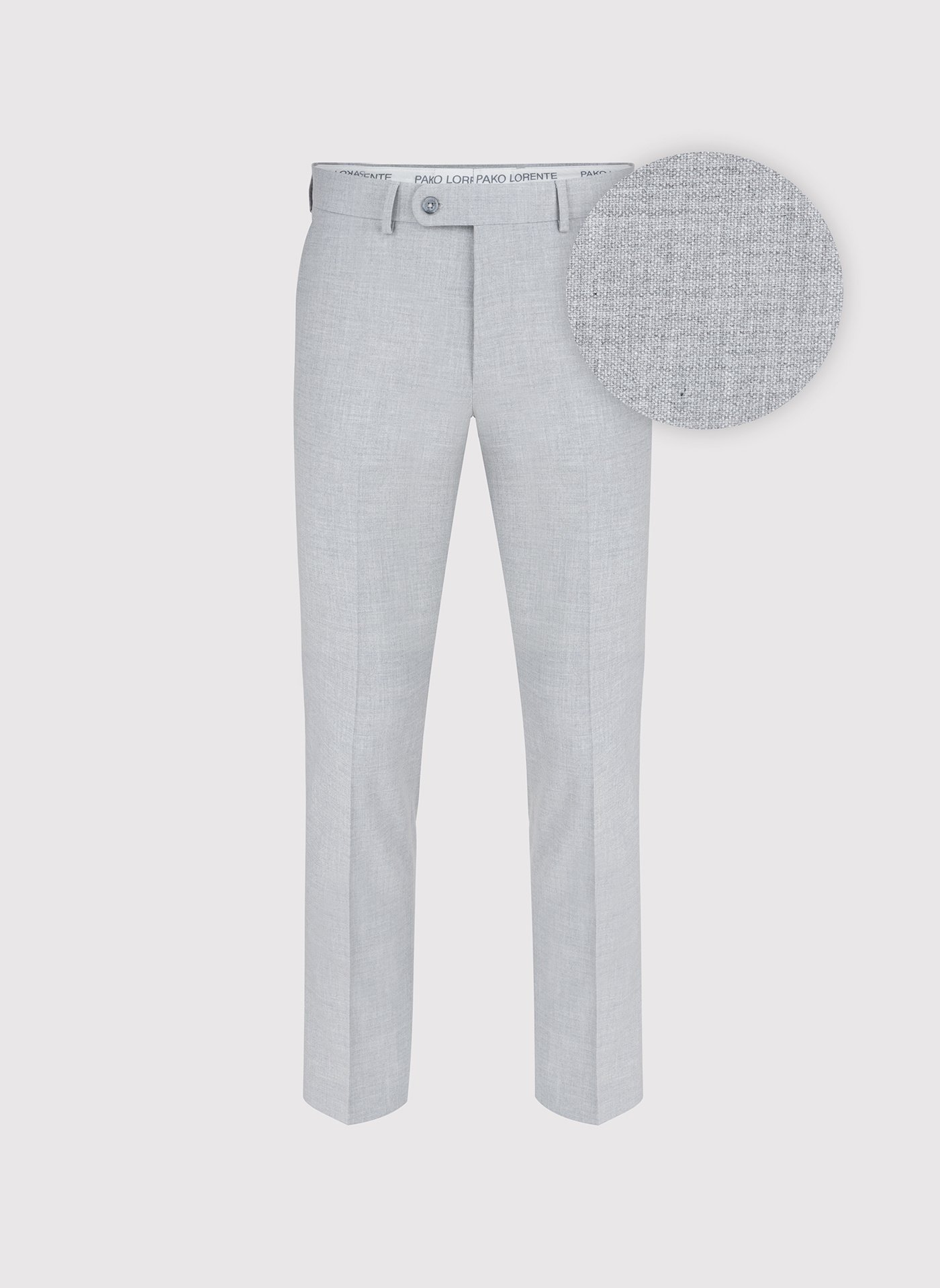 Jasnoszare spodnie ganiturowe
