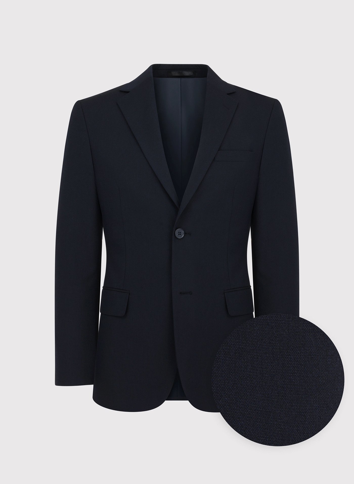 PAKO LORENTE - Gładka granatowa marynarka garniturowa