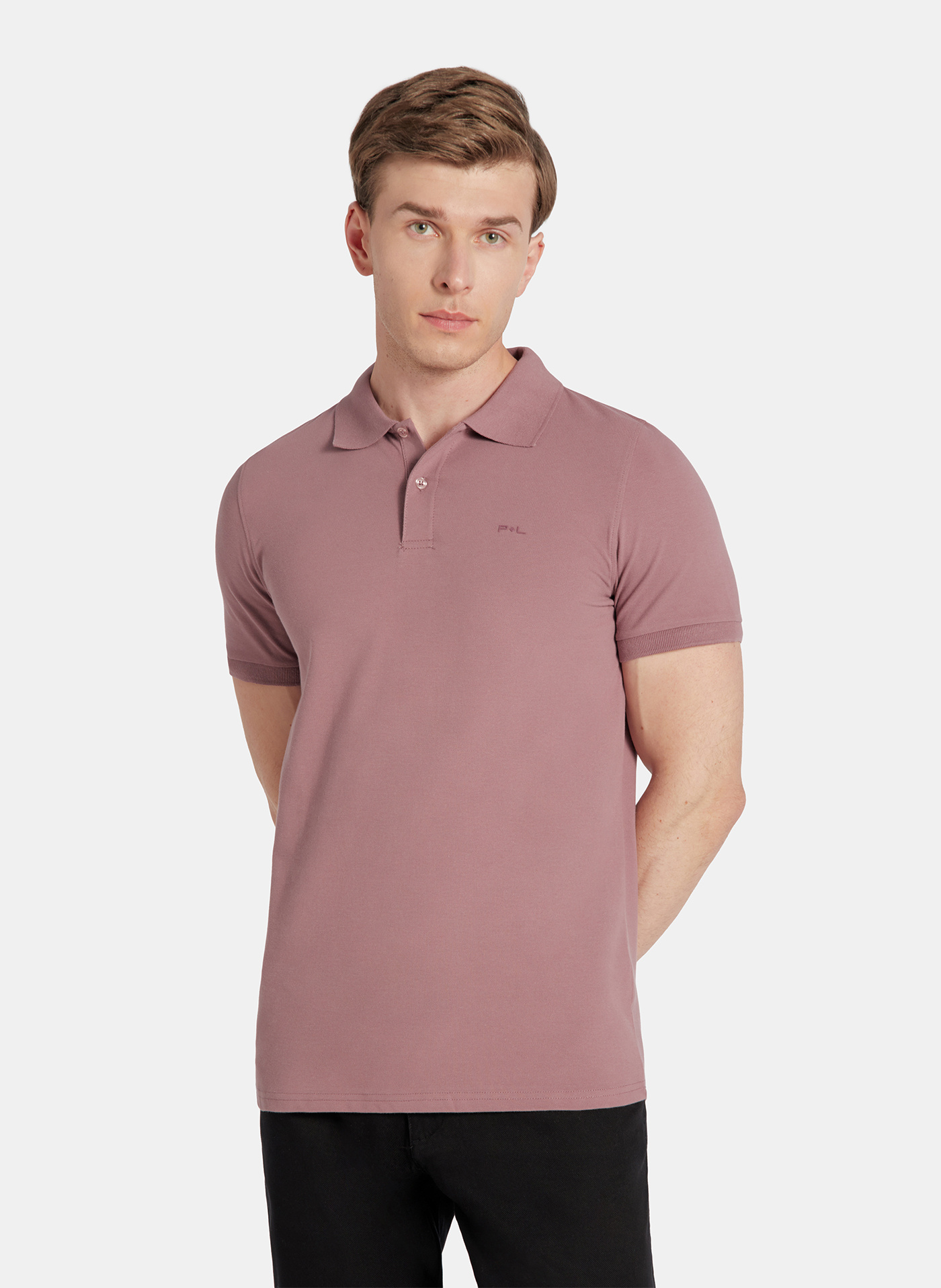 PAKO LORENTE - T-shirt polo w różowym kolorze