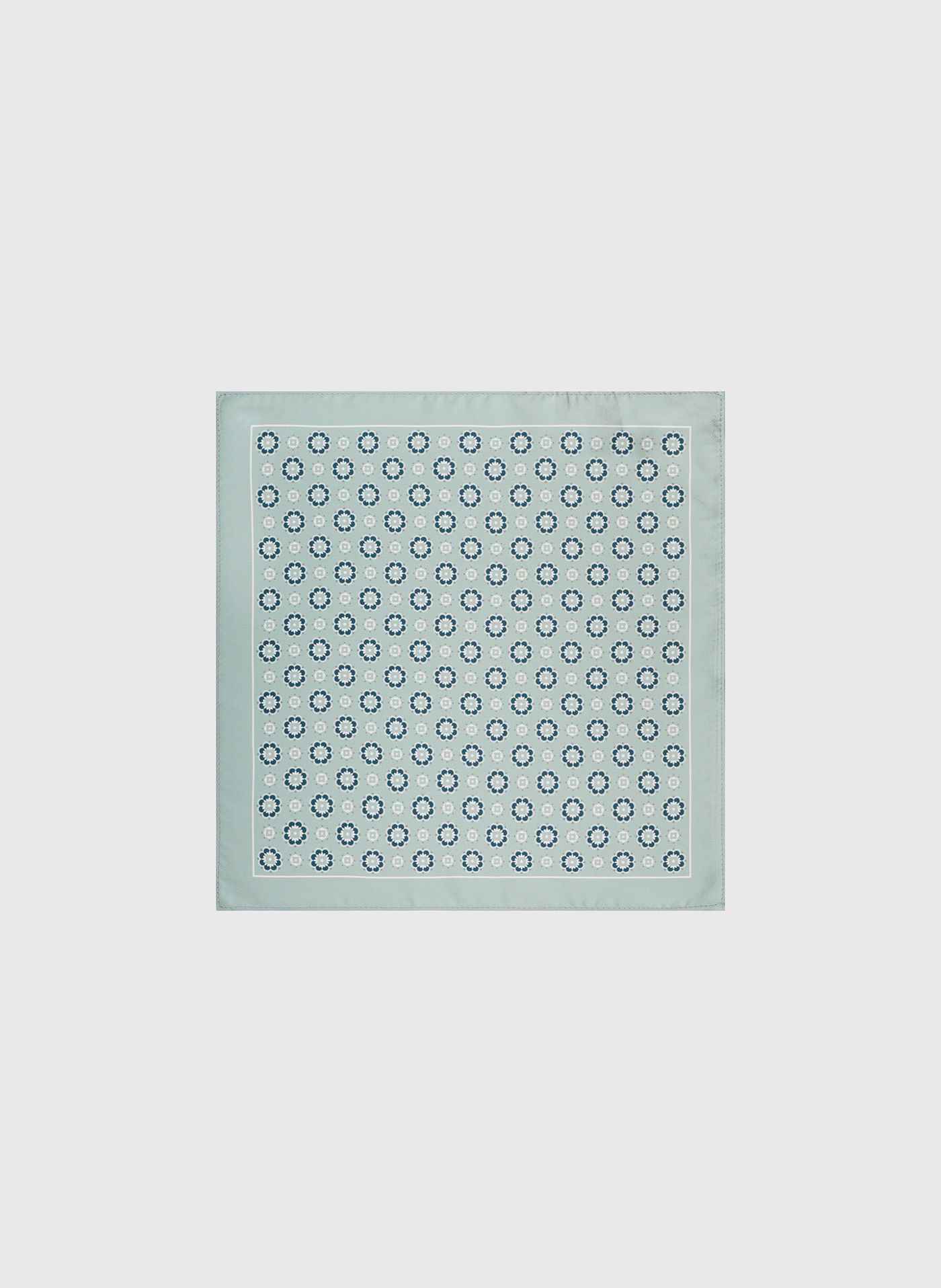 PAKO LORENTE - Jasnozielona poszetka we wzór