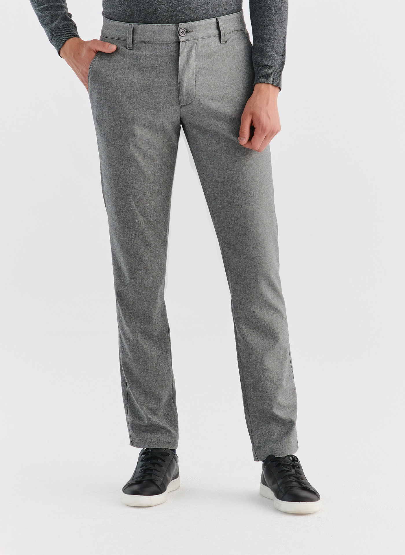 PAKO LORENTE – Szare casualowe spodnie męskie P23WF-WX-003-S-S