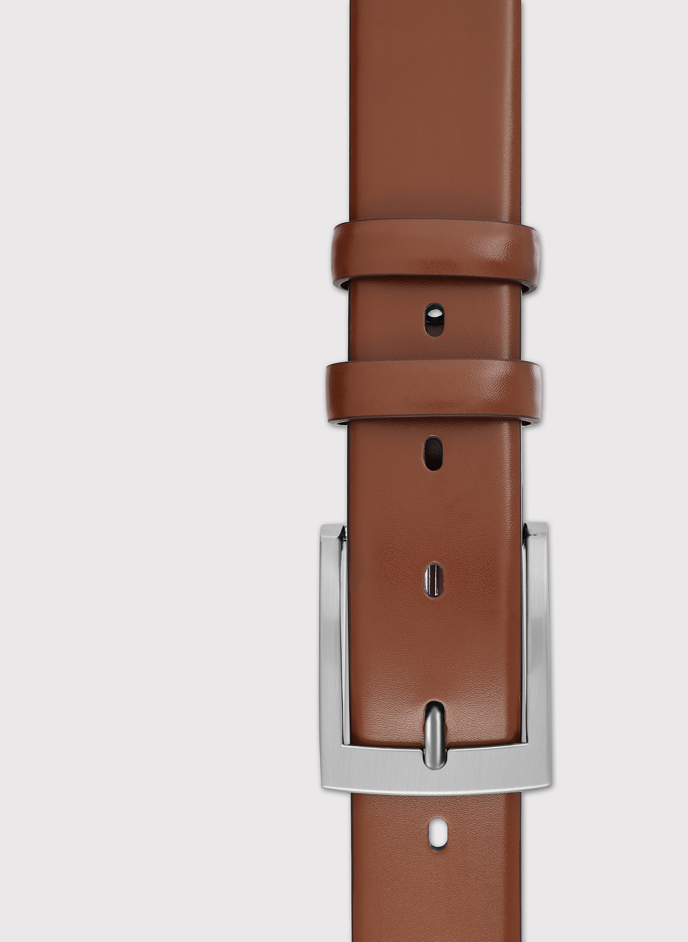 PAKO LORENTE - Kamelowy skórzany pasek męski