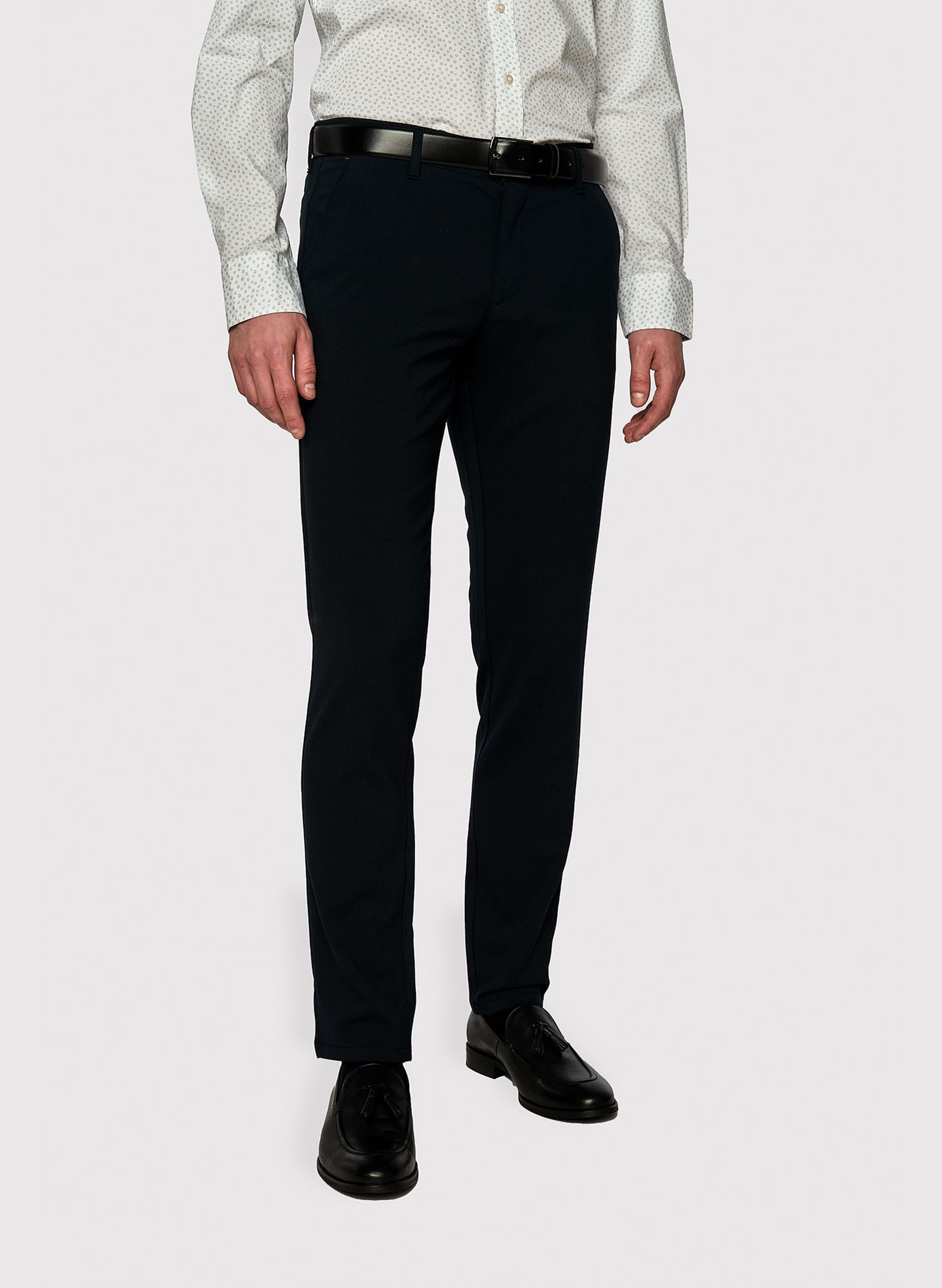 PAKO LORENTE – Męskie basicowe spodnie w kolorze granatowym P23SB-WX-005-G-0