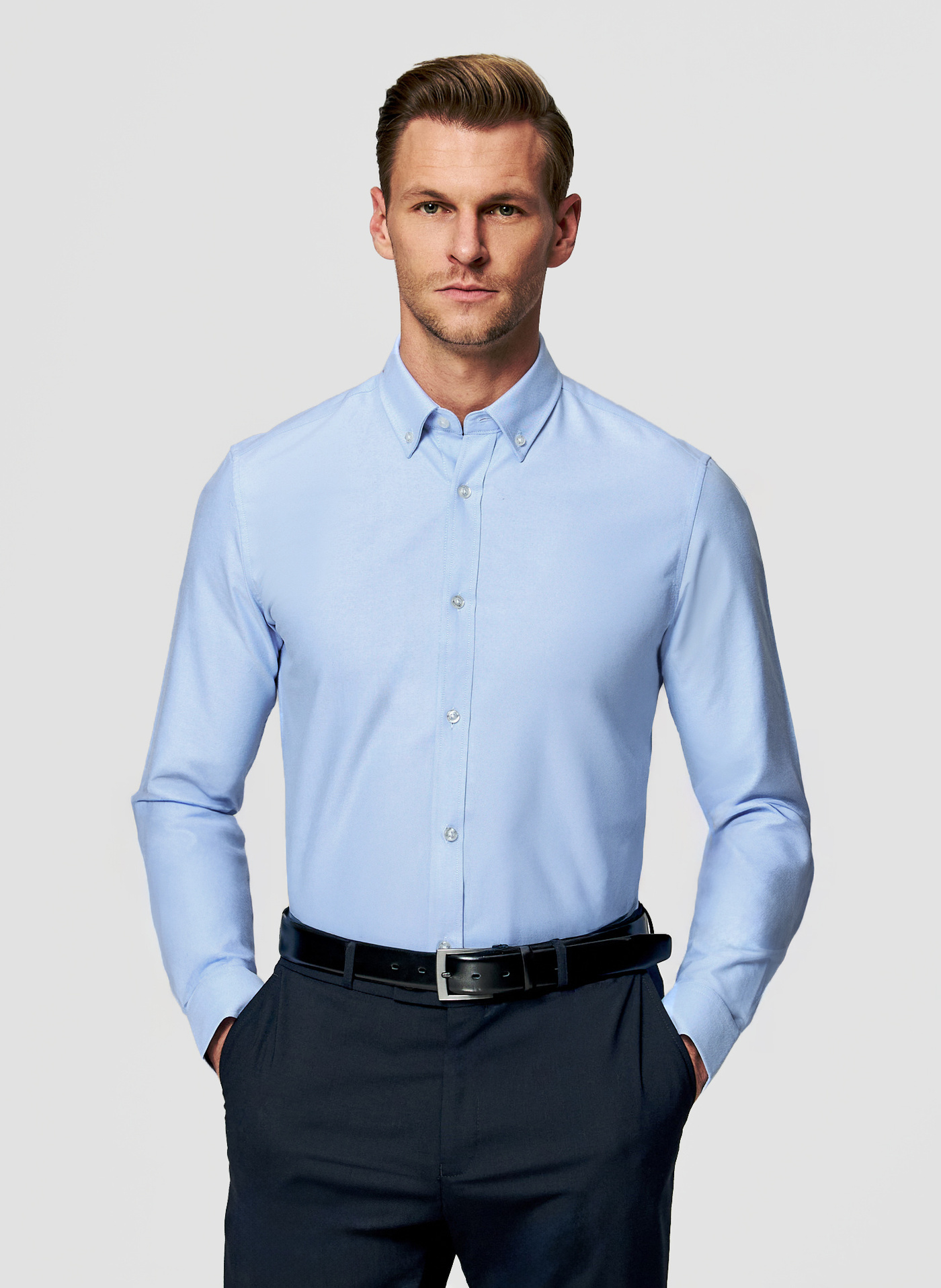 PAKO LORENTE – Niebieska koszula męska