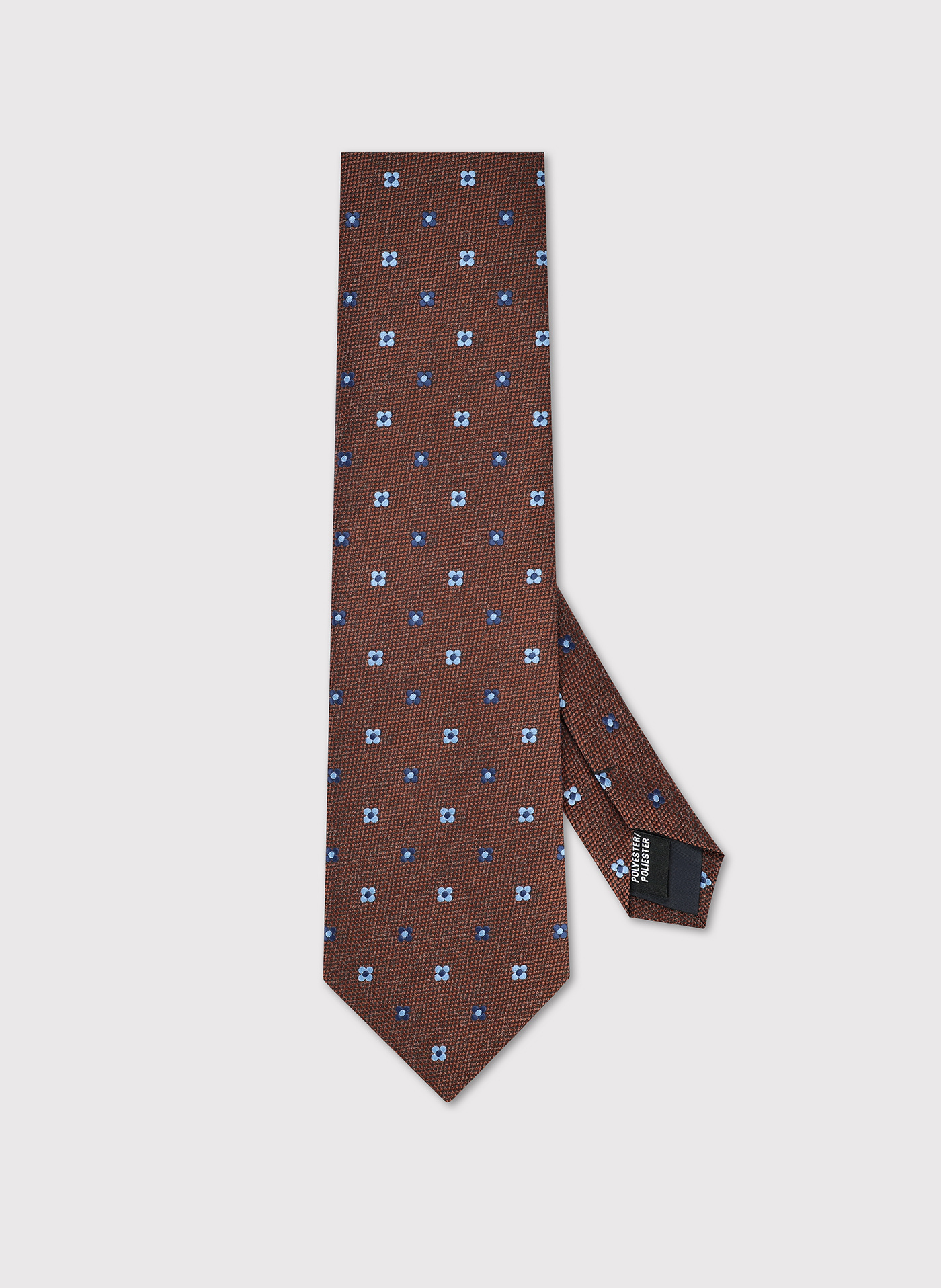 PAKO LORENTE – Brązowy krawat we wzór
