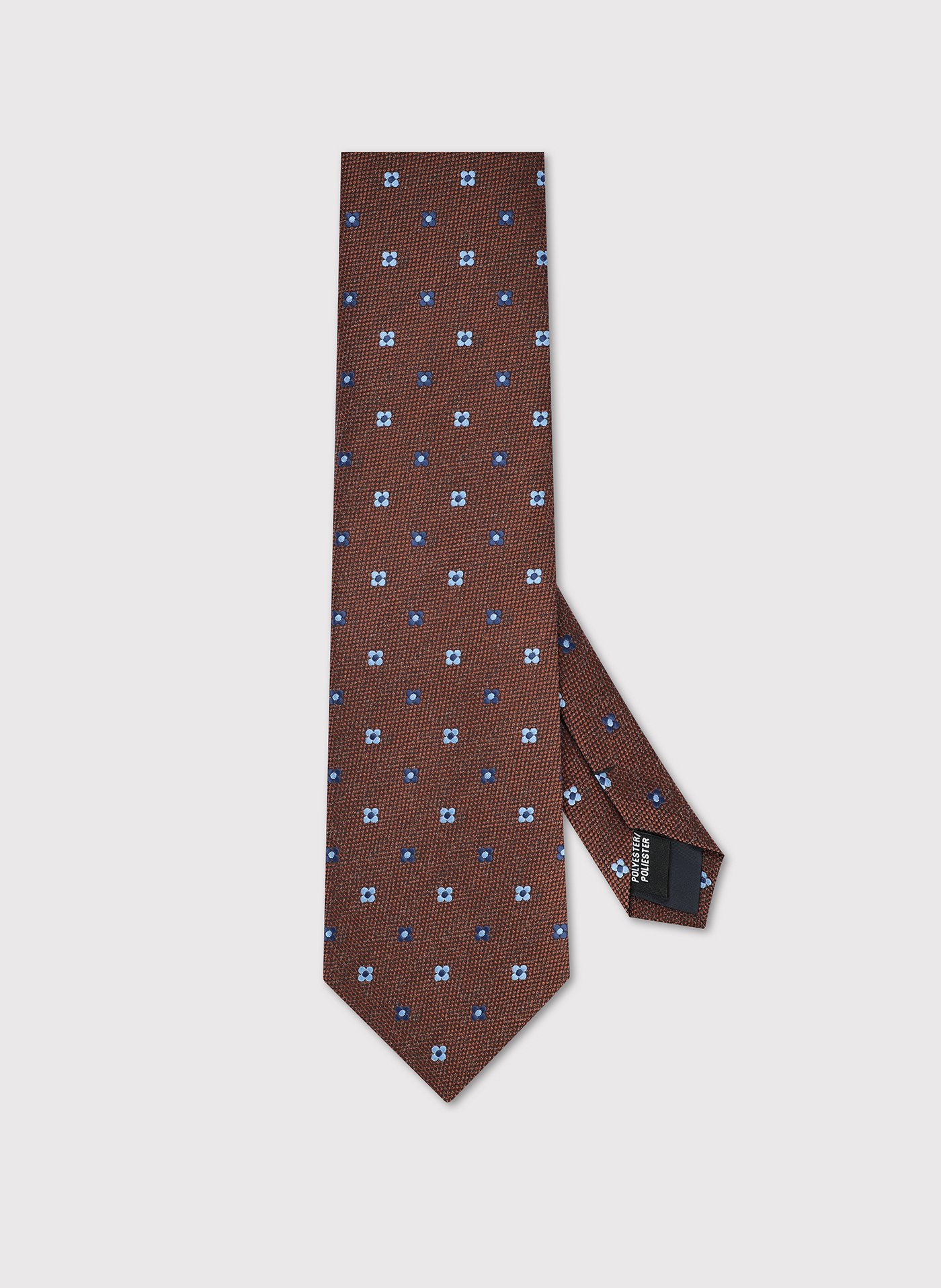 PAKO LORENTE – Brązowy krawat we wzór