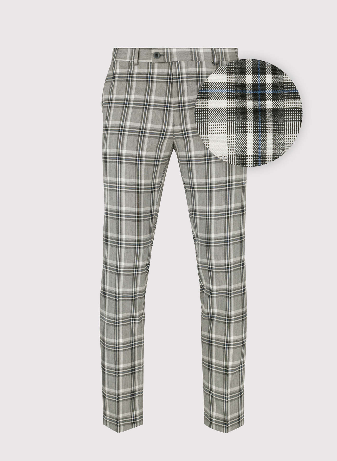 PAKO LORENTE – Spodnie garniturowe w kolorze beżowym w kratę