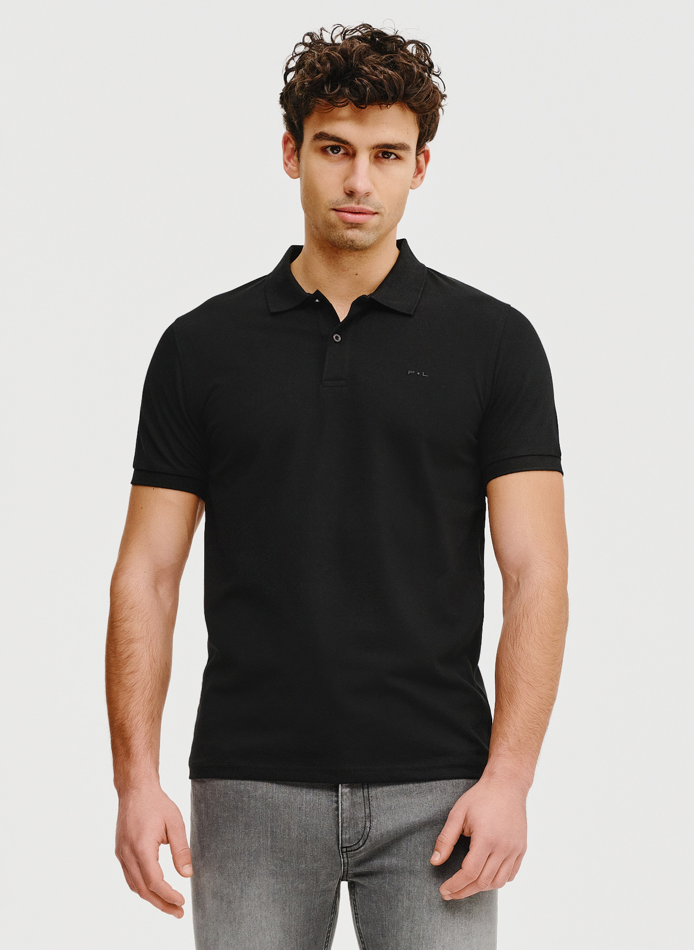 PAKO LORENTE – Czarny t-shirt polo