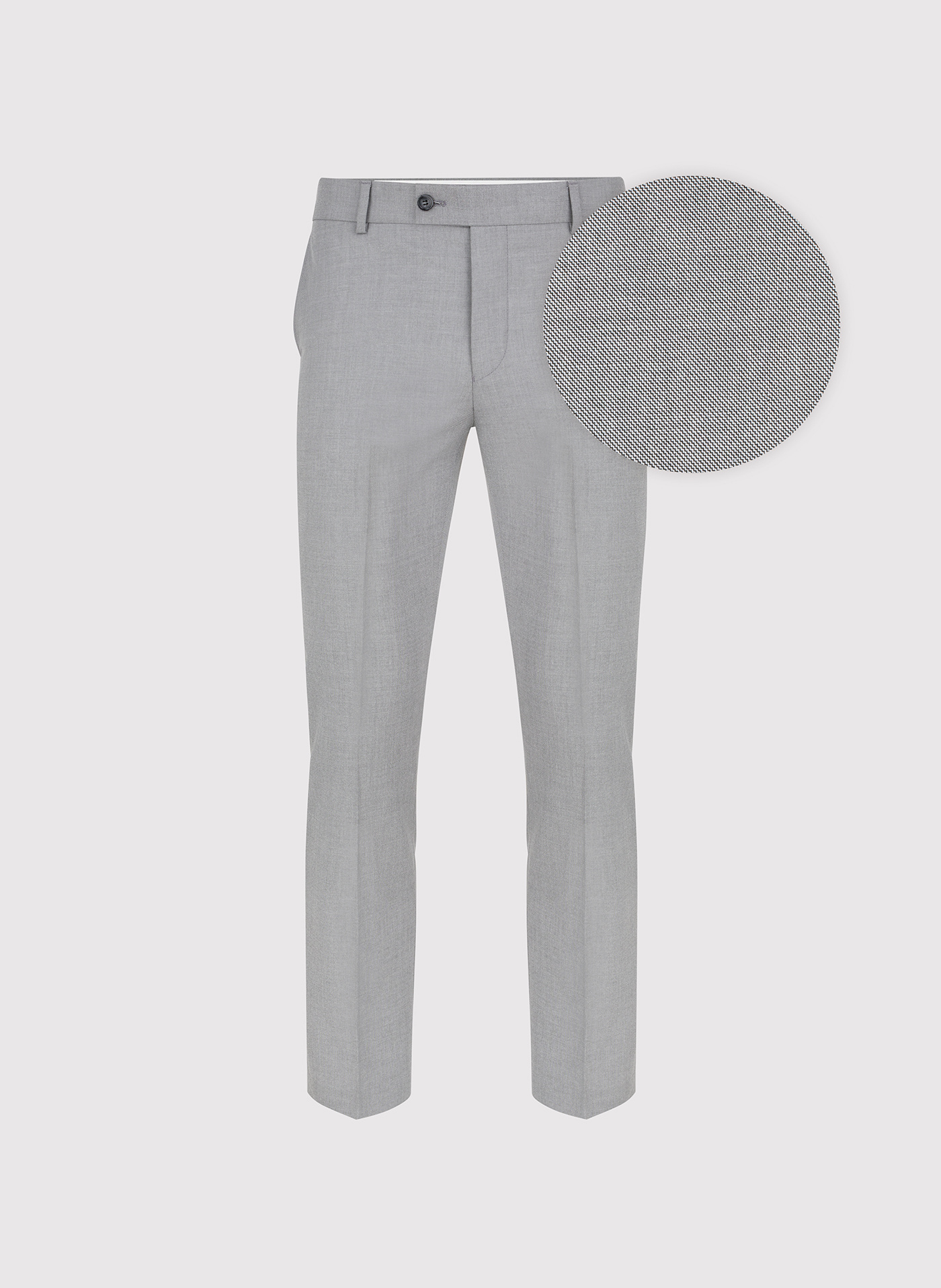 Szare spodnie ganiturowe