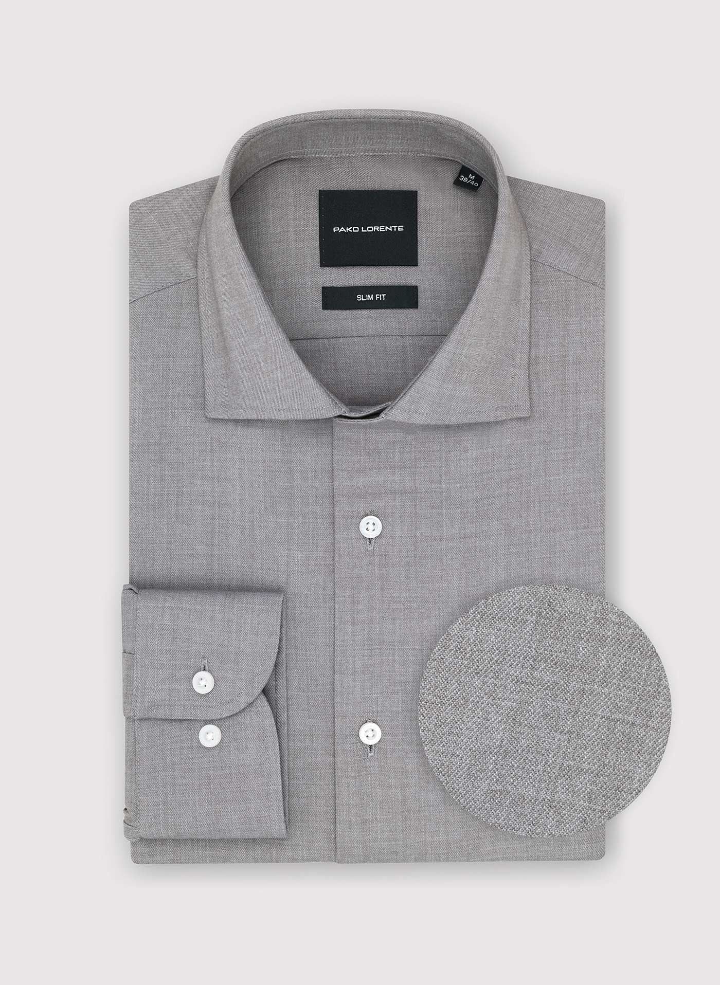 PAKO LORENTE – Szara koszula męska