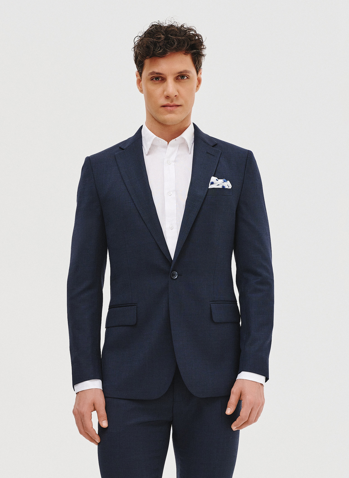 PAKO LORENTE – Granatowa marynarka garniturowa