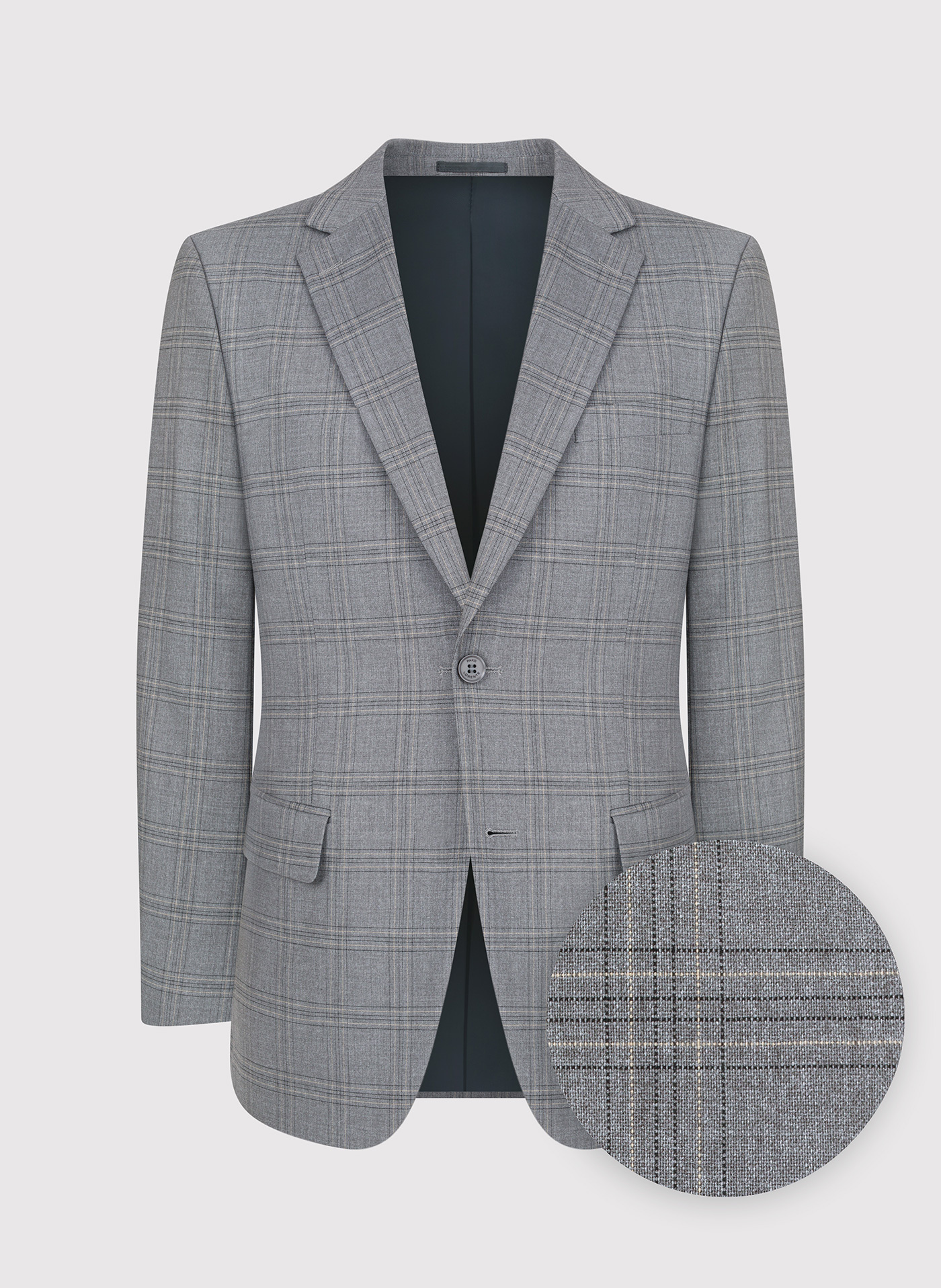 PAKO LORENTE – Szara marynarka casualowa w kratę