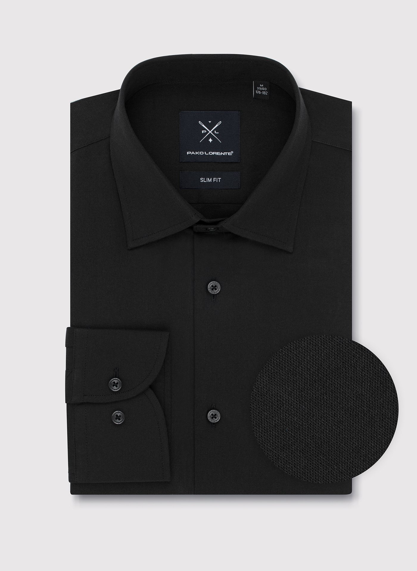 PAKO LORENTE – Czarna koszula męska