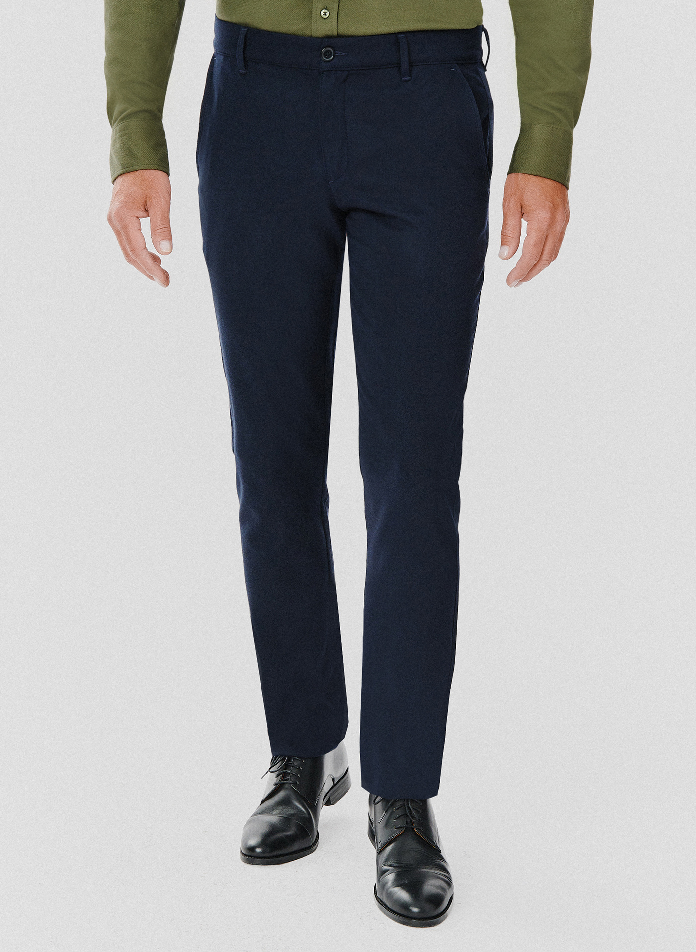 PAKO LORENTE – Casualowe granatowe spodnie męskie