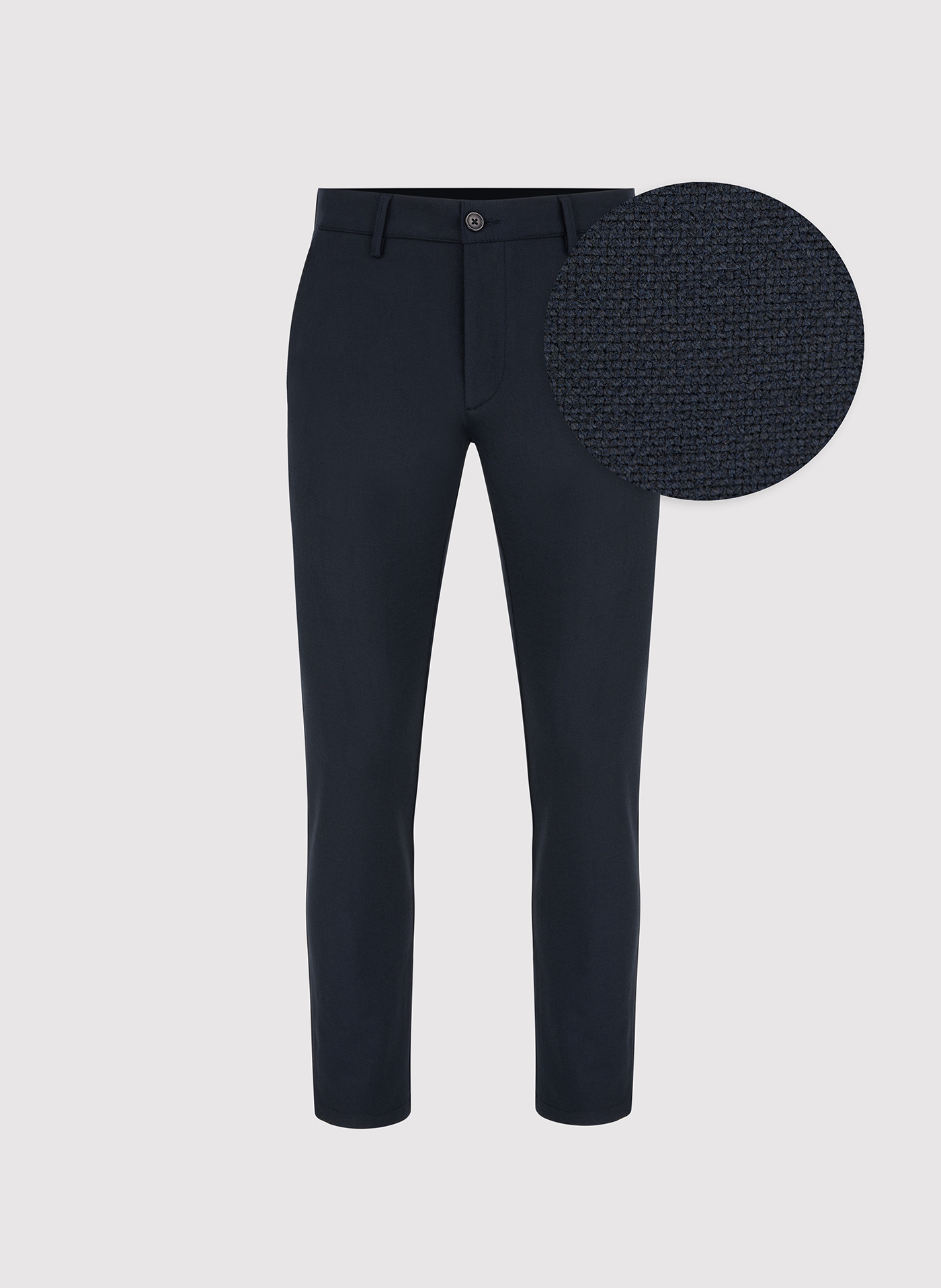 PAKO LORENTE – Casualowe granatowe spodnie męskie