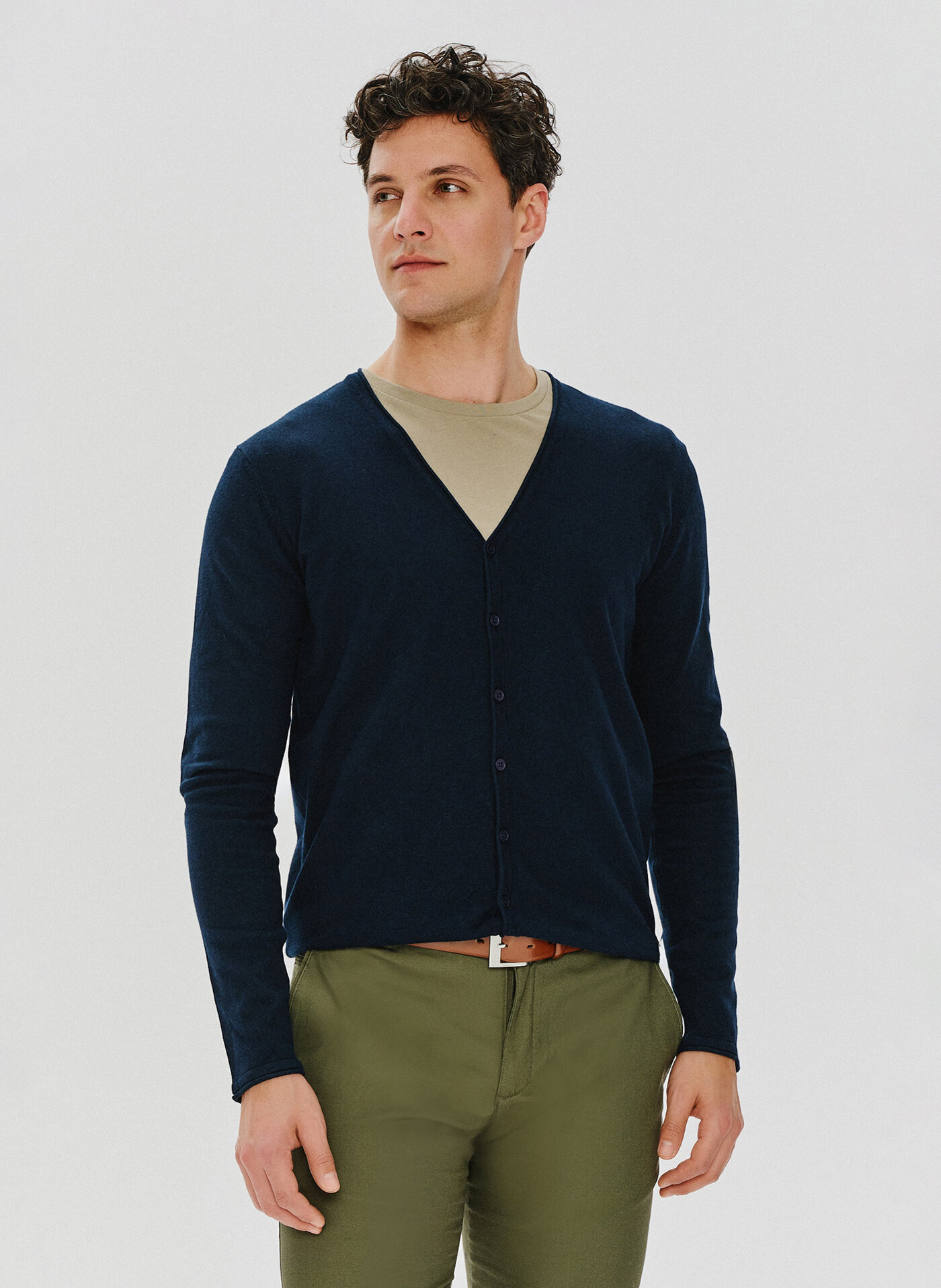 PAKO LORENTE – Granatowy kardigan męski P24SF-2X-004-G-0 - Pako Lorente