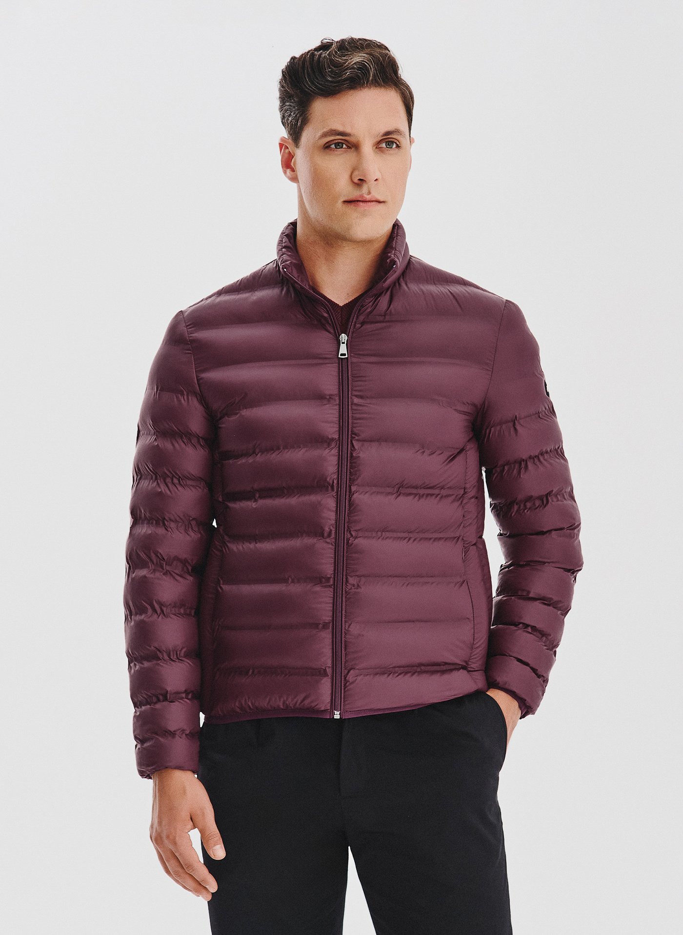 PAKO LORENTE - Fioletowa kurtka pikowana