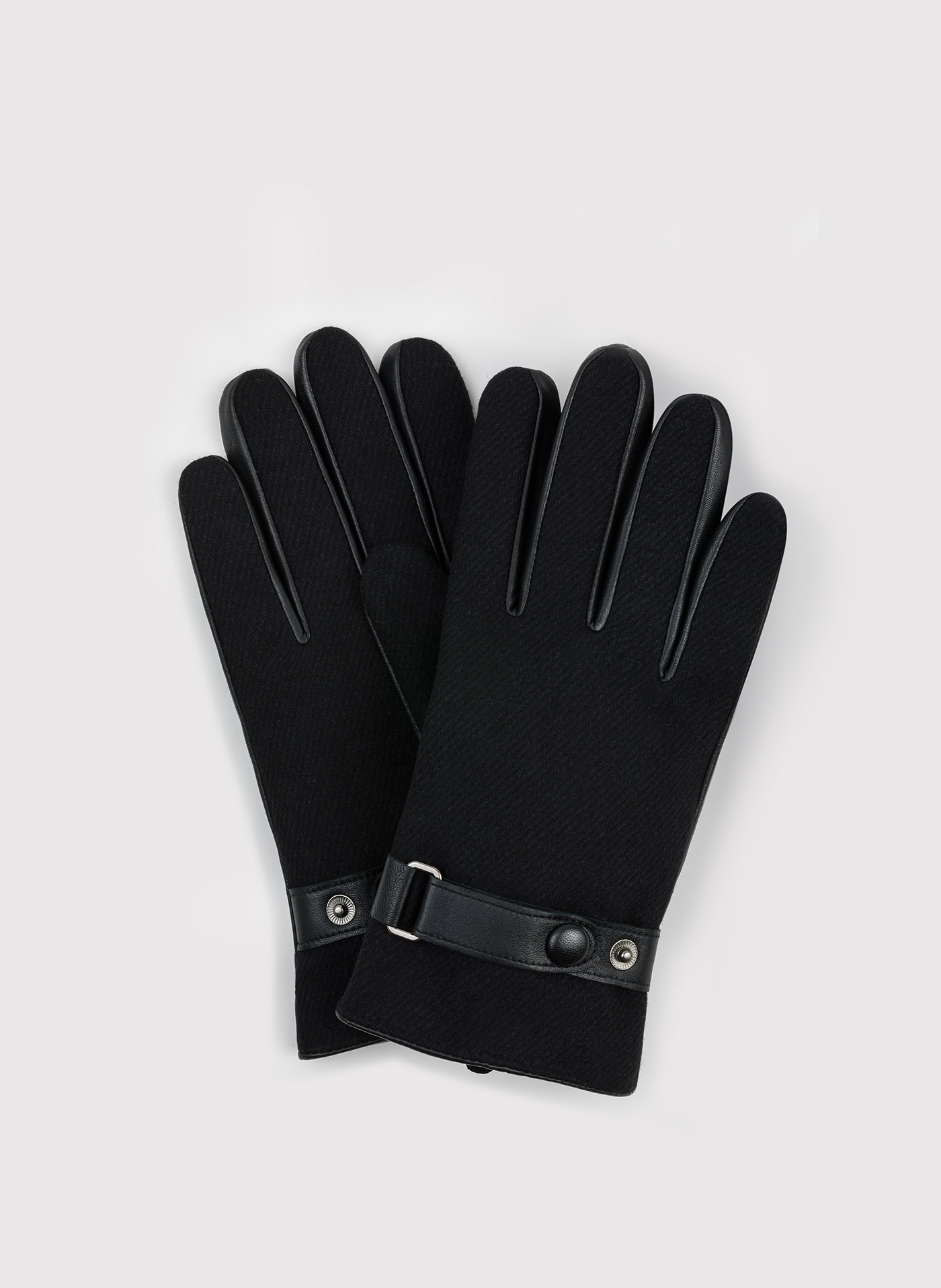 PAKO LORENTE – Czarne rękawiczki męskie