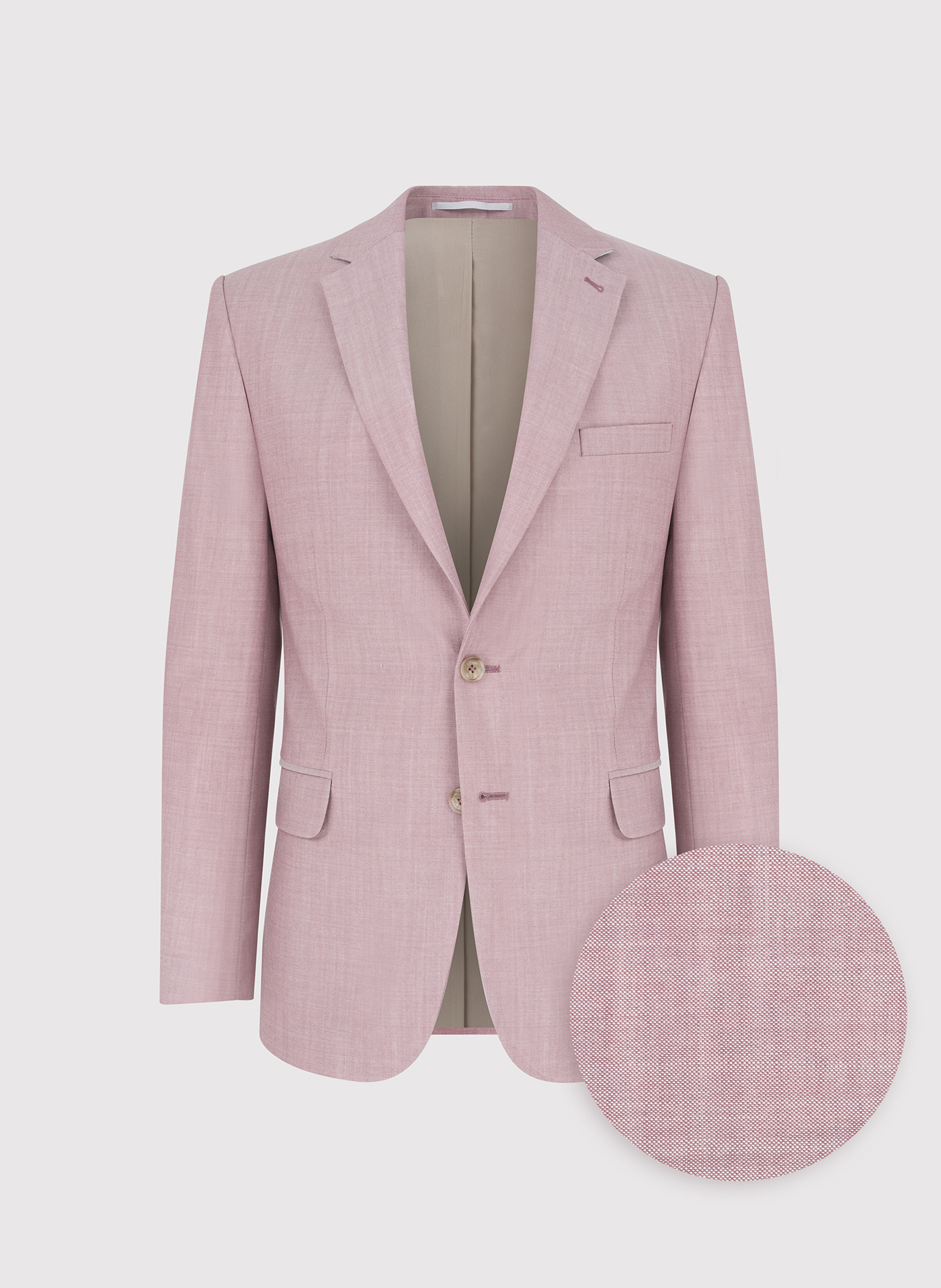 PAKO LORENTE - Rożowa marynarka garniturowa wełna