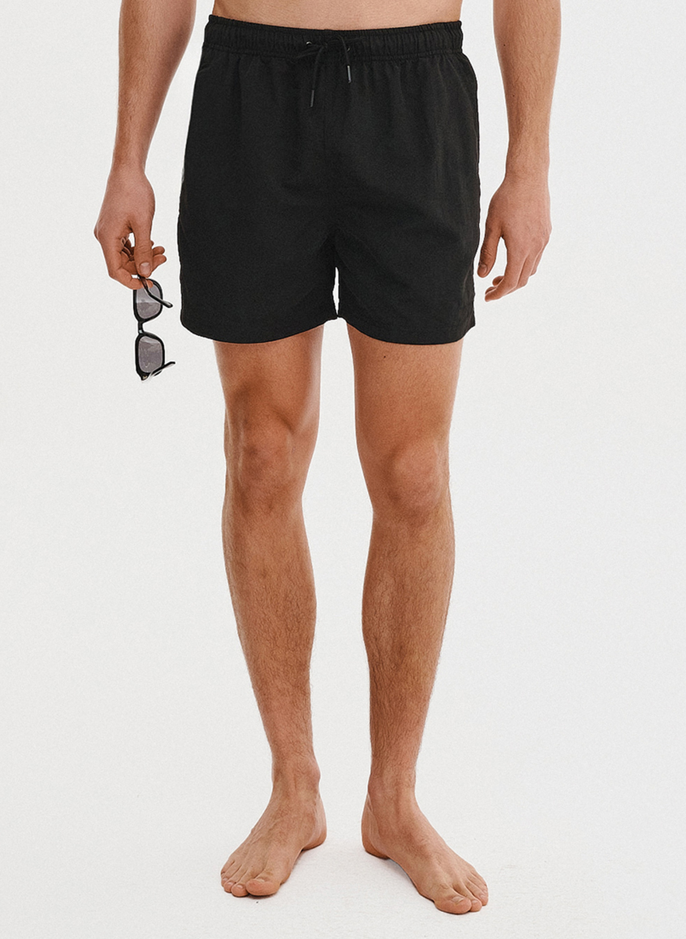 PAKO LORENTE - Szorty kąpielowe męskie w czarnym kolorze