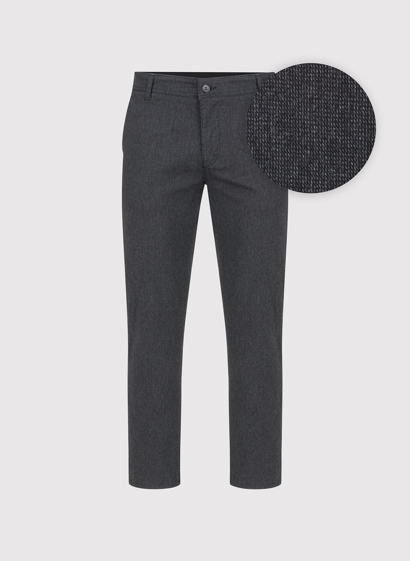 PAKO LORENTE – Grafitowe spodnie męskie chino