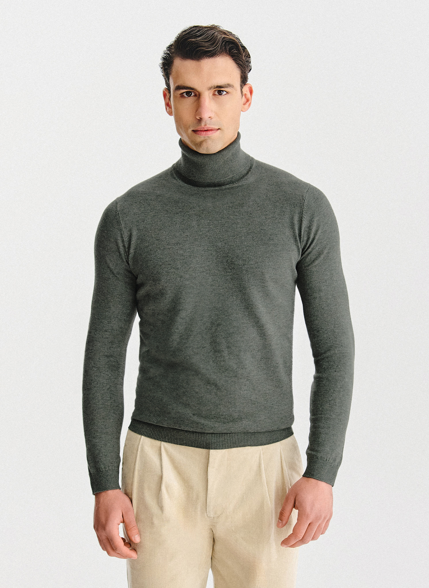 PAKO LORENTE - Golf męski w zielonym kolorze