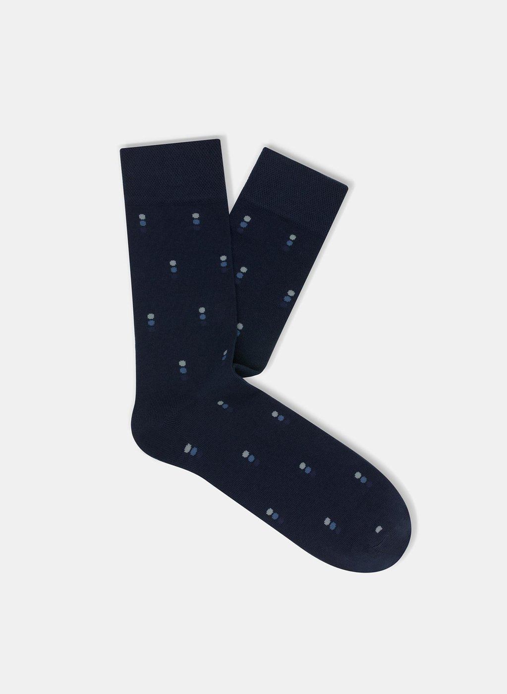 Granatowe skarpetki w kropki P000B-SX-516-G