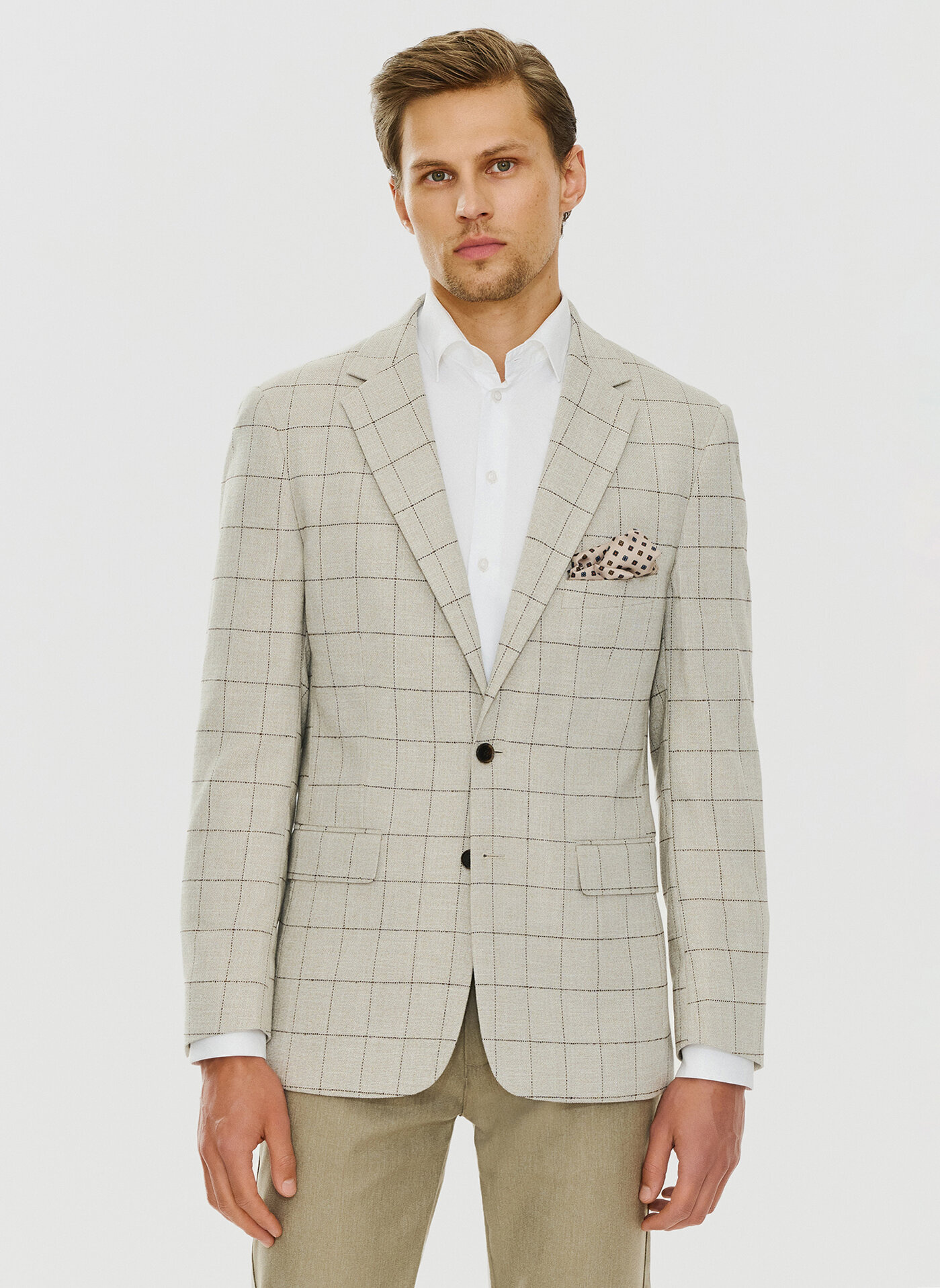 PAKO LORENTE – Casualowa marynarka męska w kratę