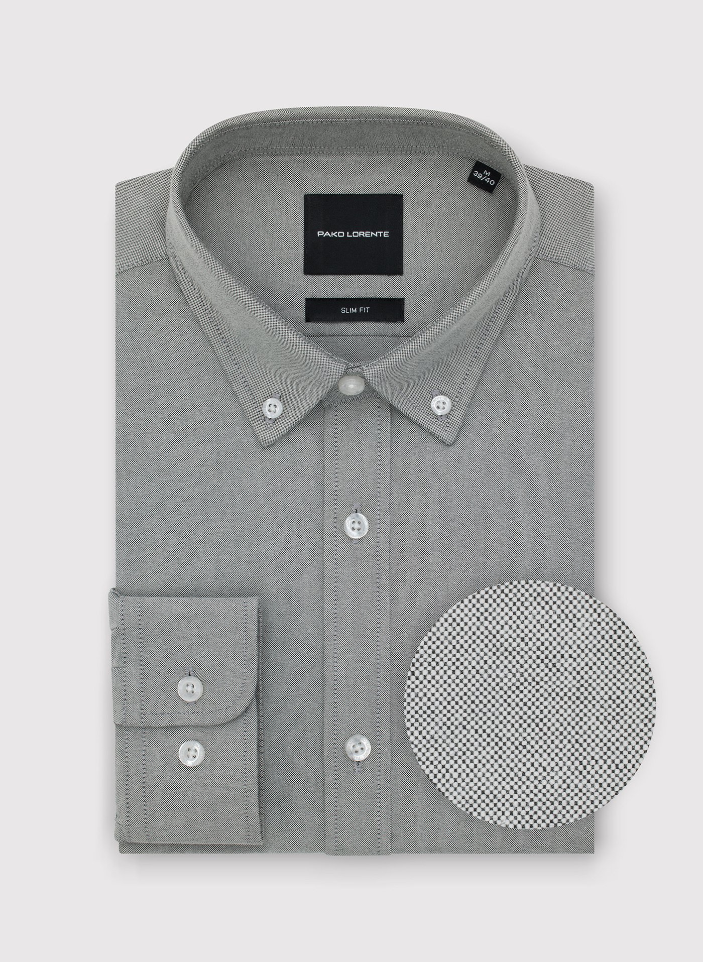 PAKO LORENTE – Szara koszula męska