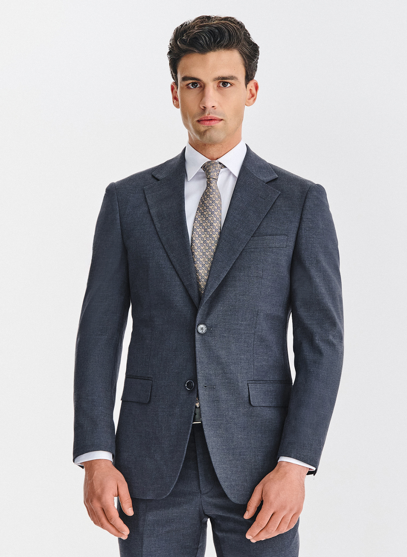 PAKO LORENTE - Granatowa marynarka garniturowa