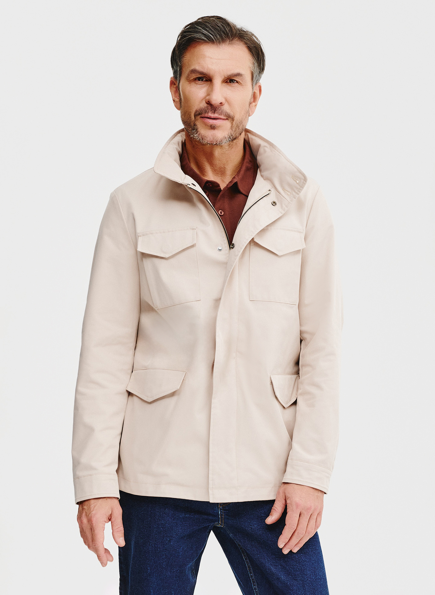 PAKO LORENTE – Wiosenna kurtka w kolorze beżowym