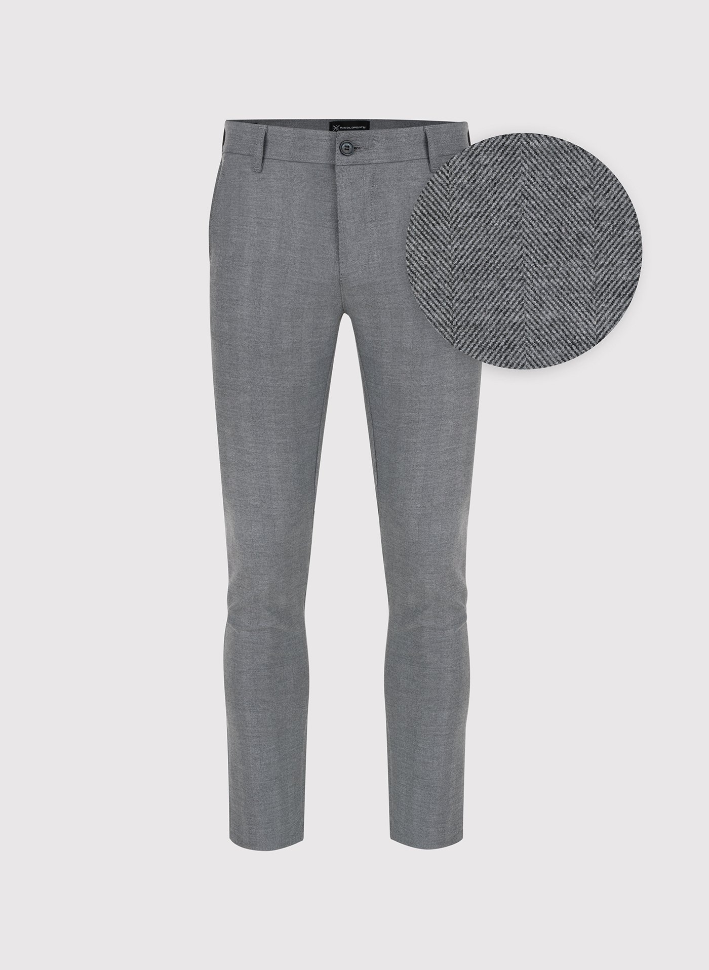 PAKO LORENTE – Casualowe spodnie męskie w kolorze szarym