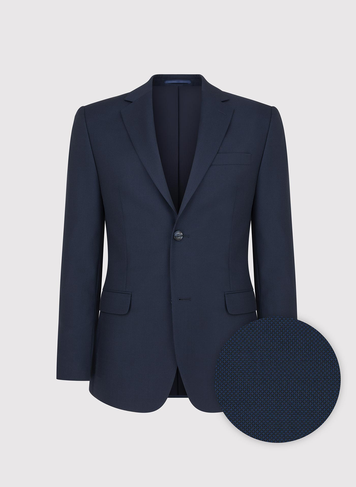 PAKO LORENTE – Granatowa wełniana marynarka garniturowa
