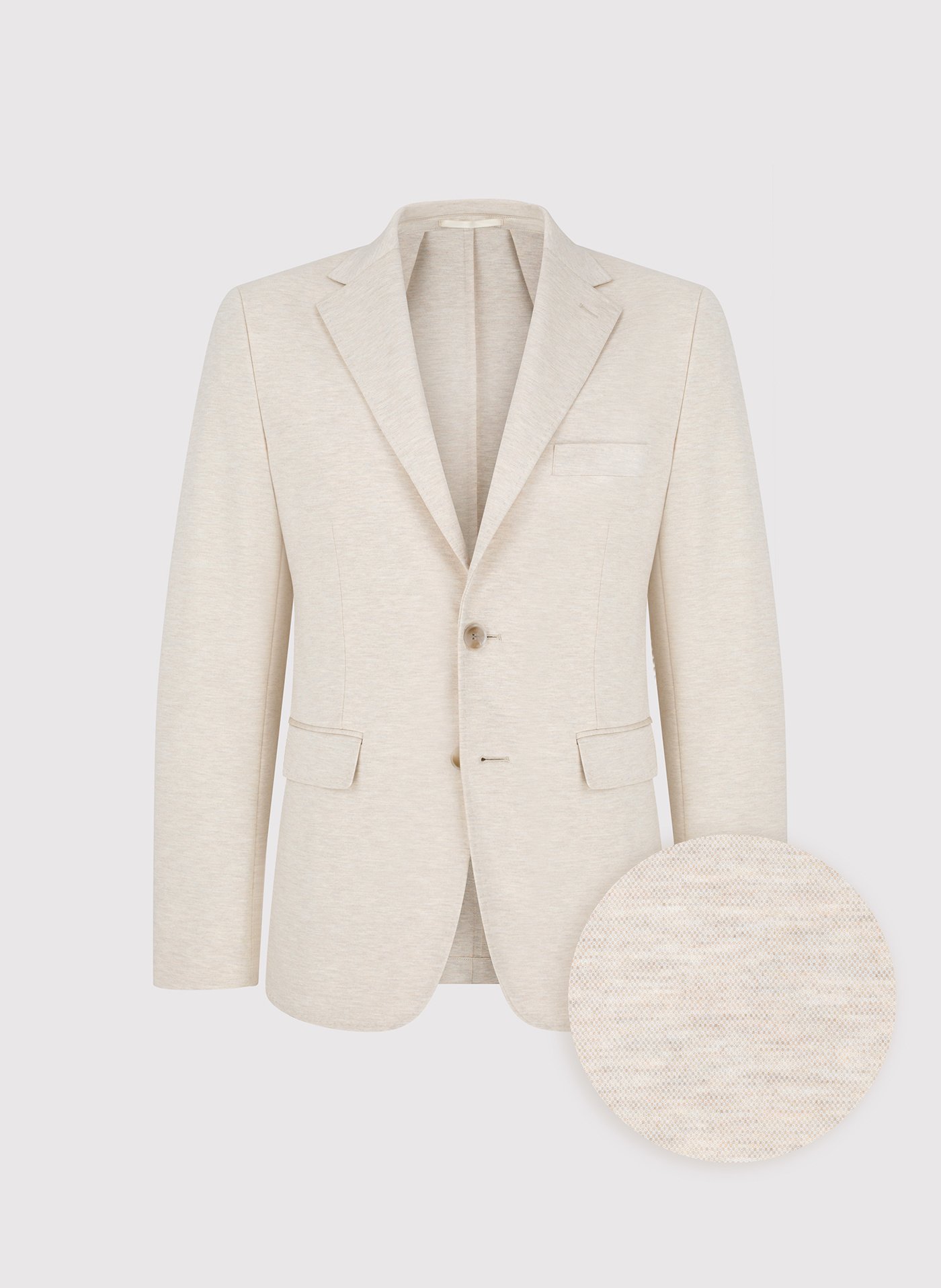 PAKO LORENTE - Beżowa dzianinowa marynarka męska