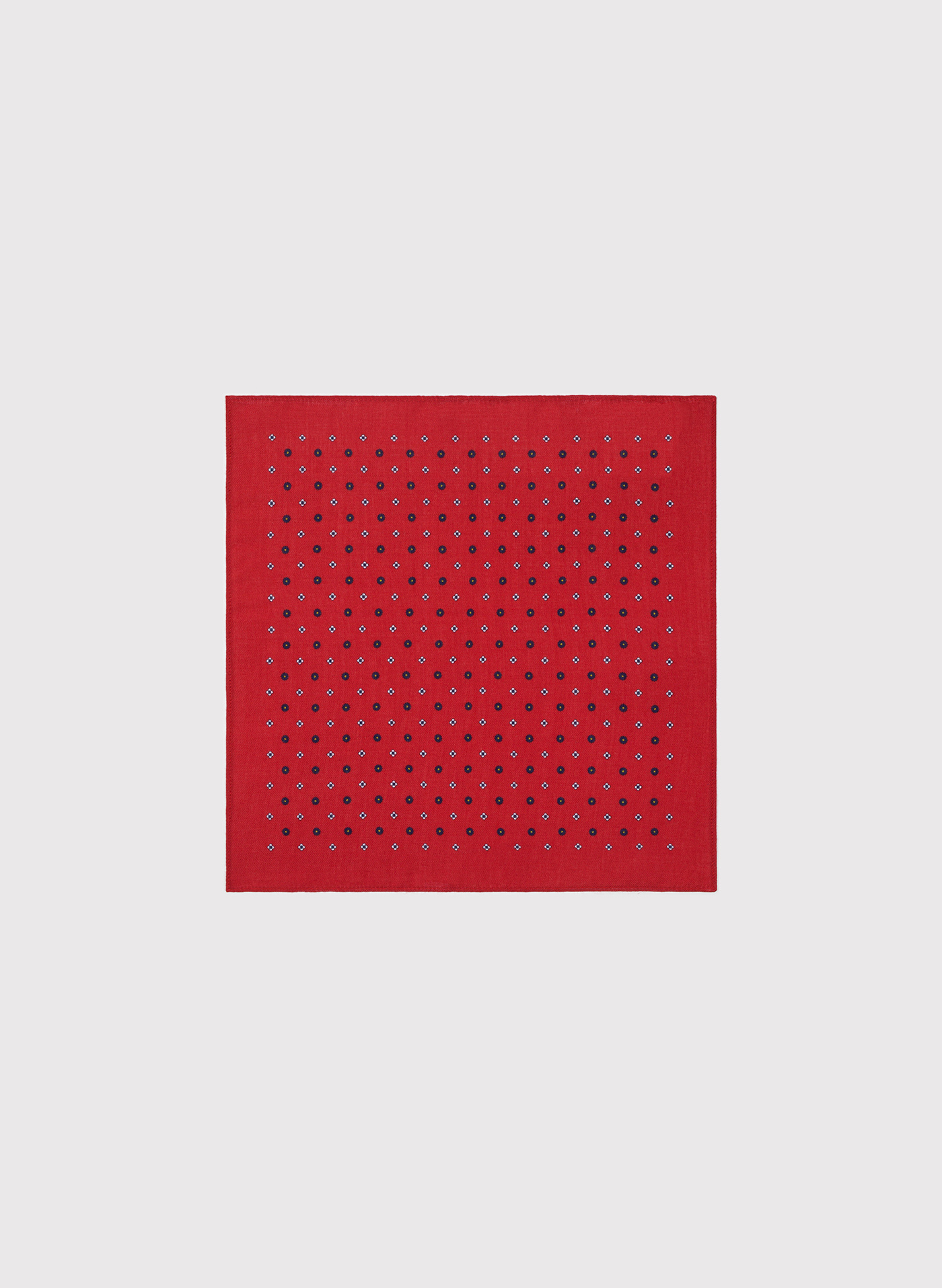 PAKO LORENTE – Czerwona poszetka męska w mikrowzór