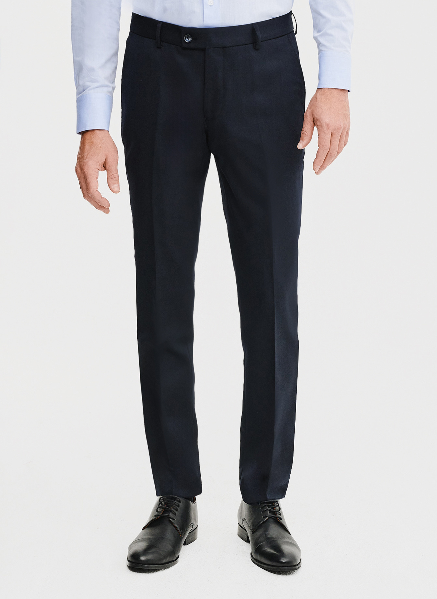 PAKO LORENTE – Spodnie garniturowe w kolorze granatowym