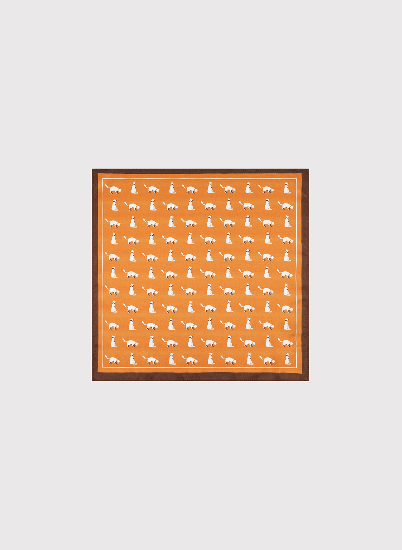 PAKO LORENTE – Pomarańczowa poszetka w kotki