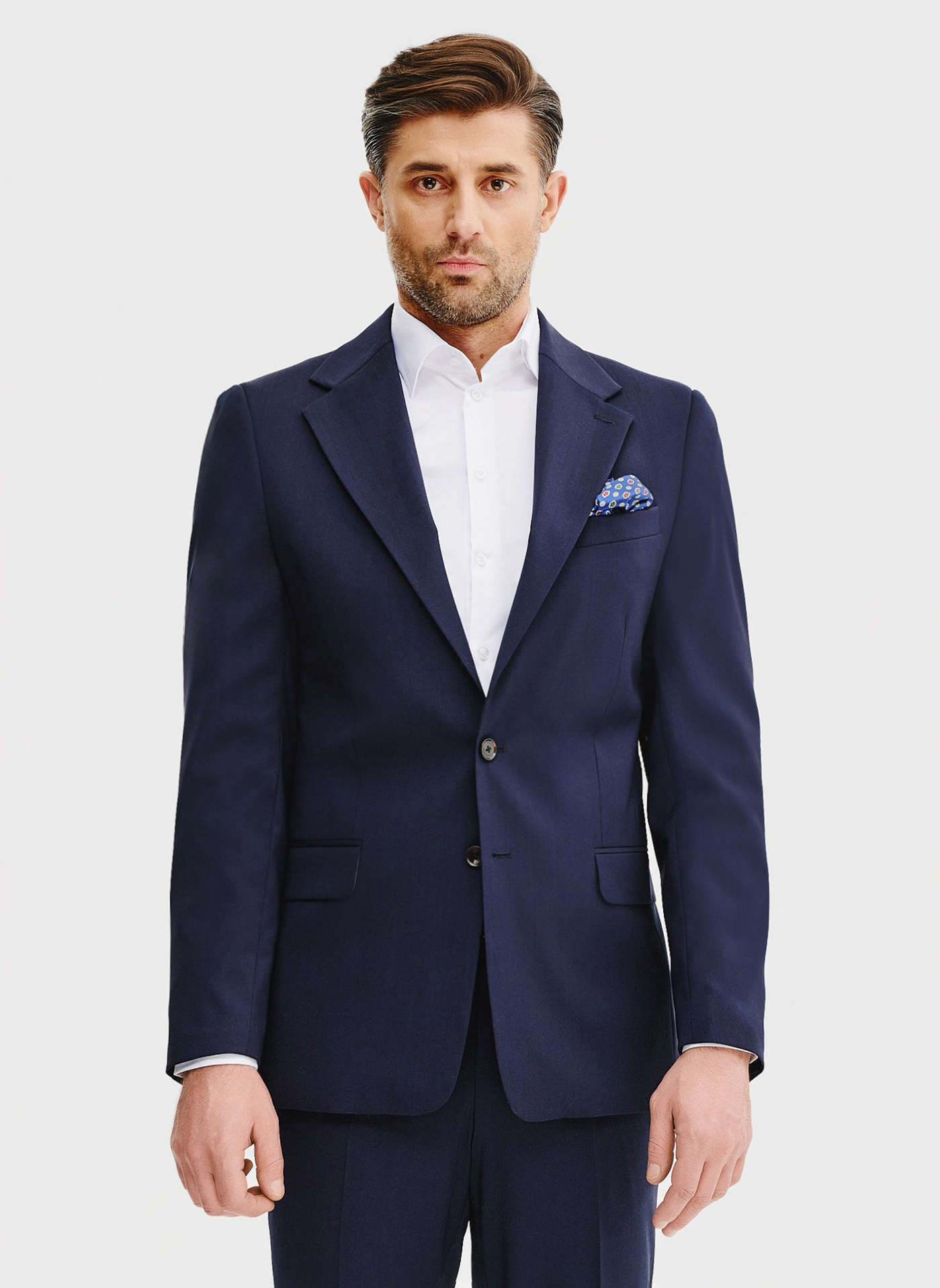 PAKO LORENTE – Wełniana marynarka garniturowa w kolorze granatowym