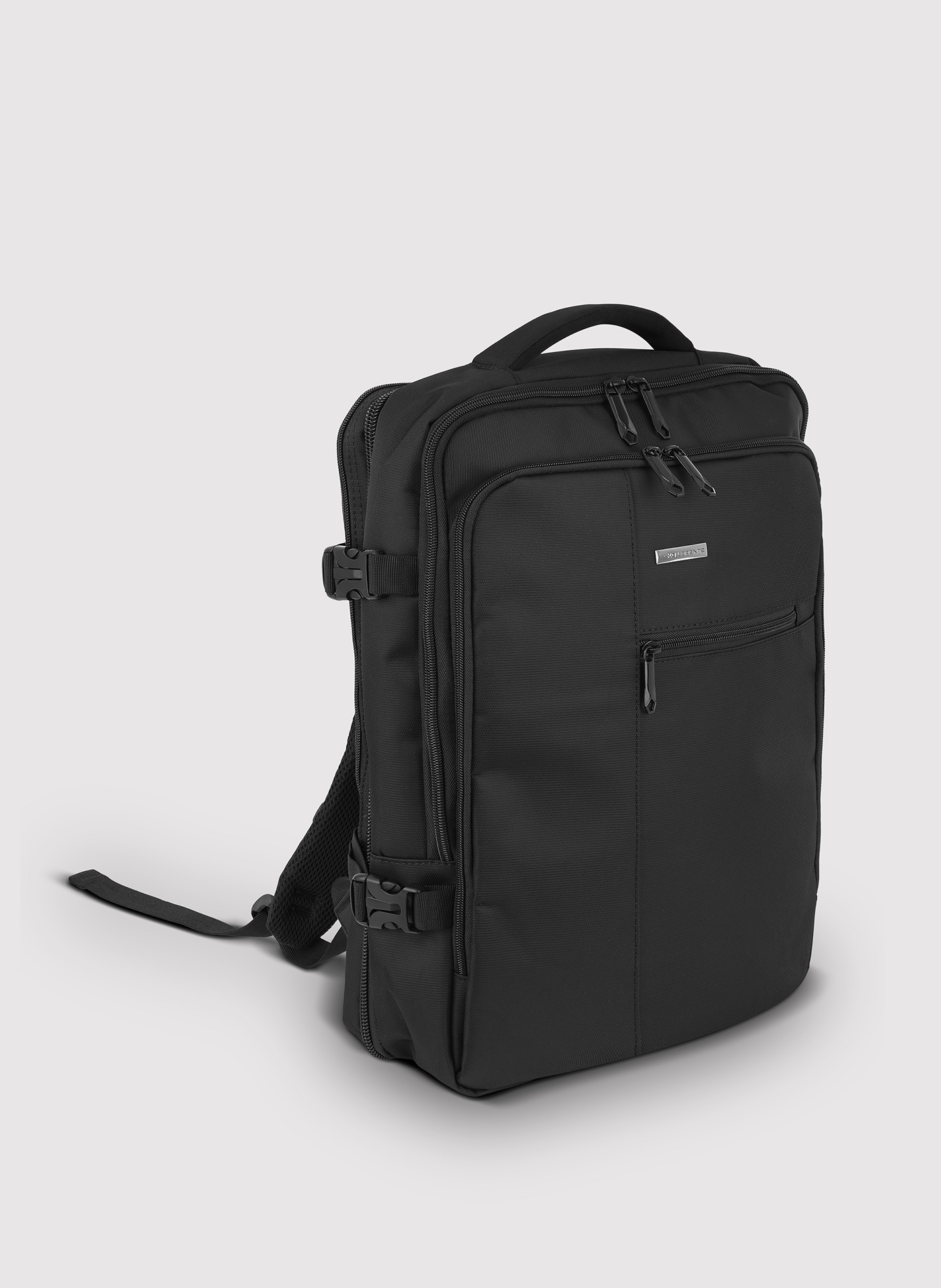 PAKO LORENTE – Czarny plecak męski z USB