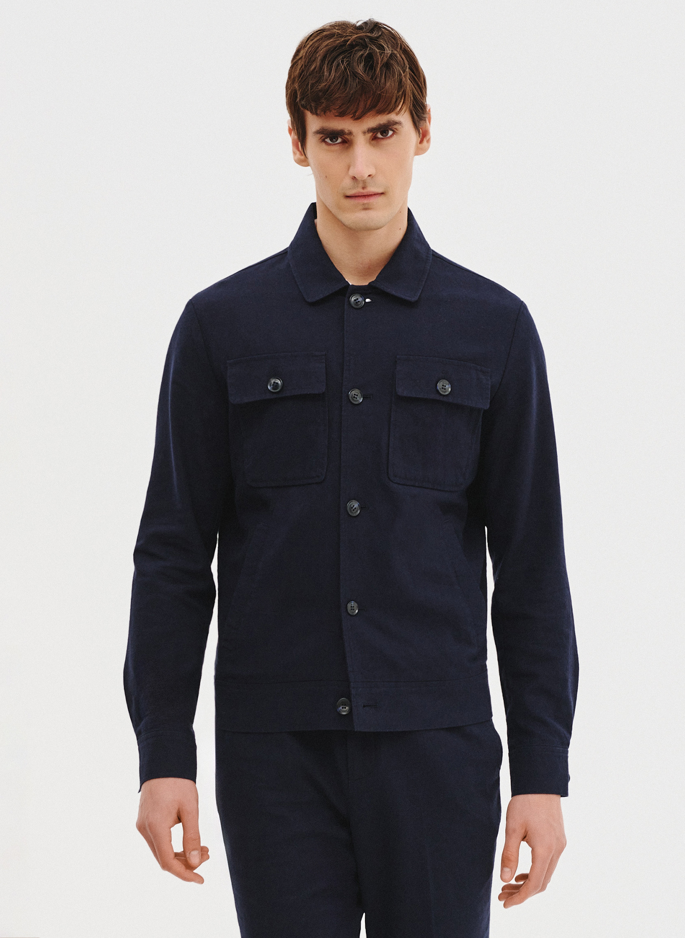 PAKO LORENTE - Bawełniana wiosenna kurtka z lnem