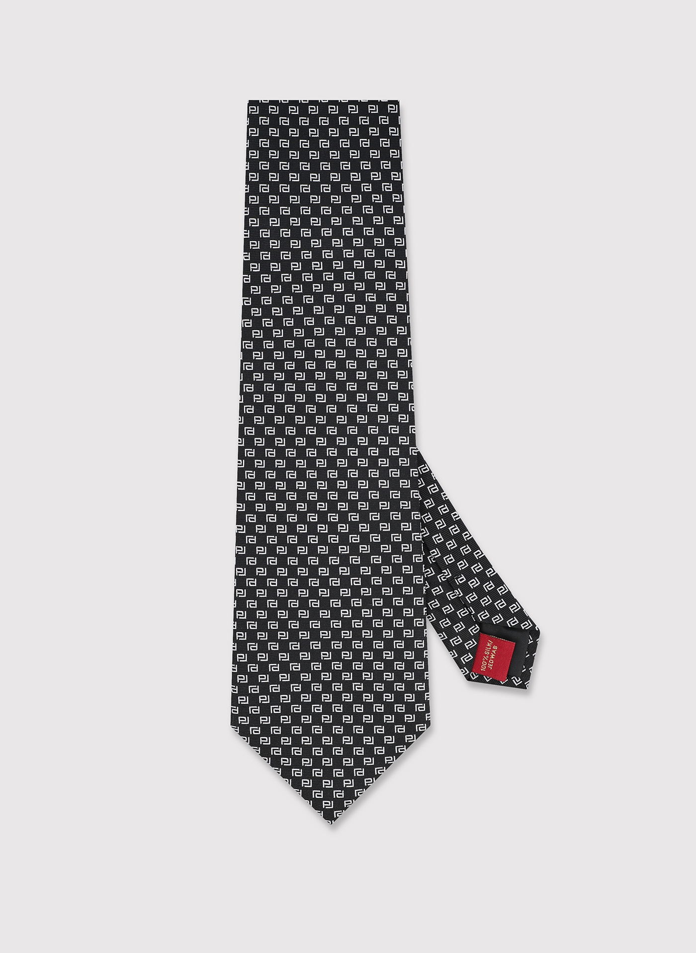 PAKO LORENTE - Jedwabny krawat z monogramem PL